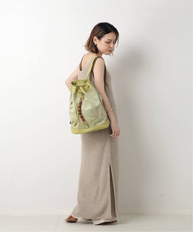 VINTAGE GUCCI/グッチ】Bamboo バックパック suede（バックパック 