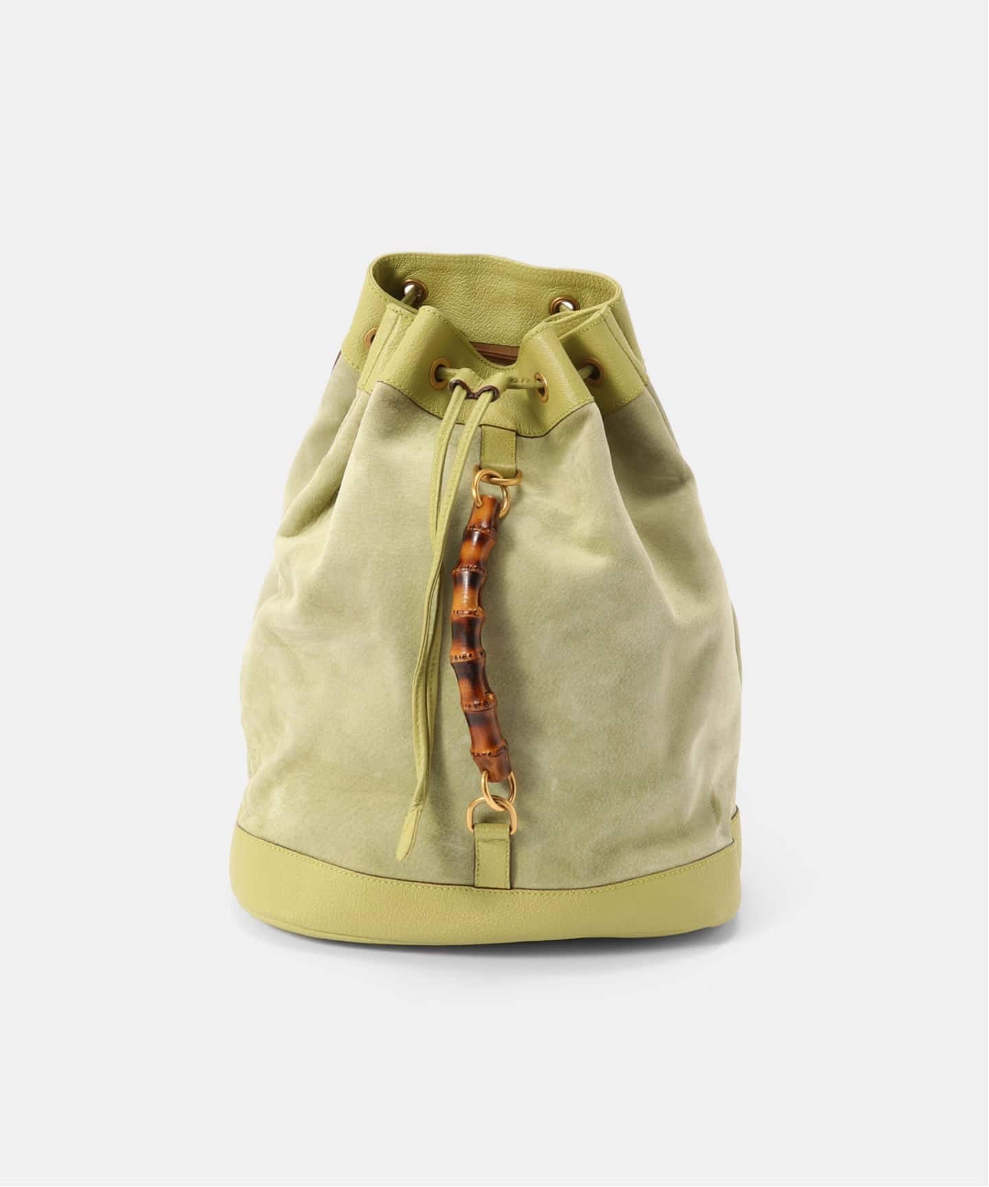 VINTAGE GUCCI/グッチ】Bamboo バックパック suede（バックパック