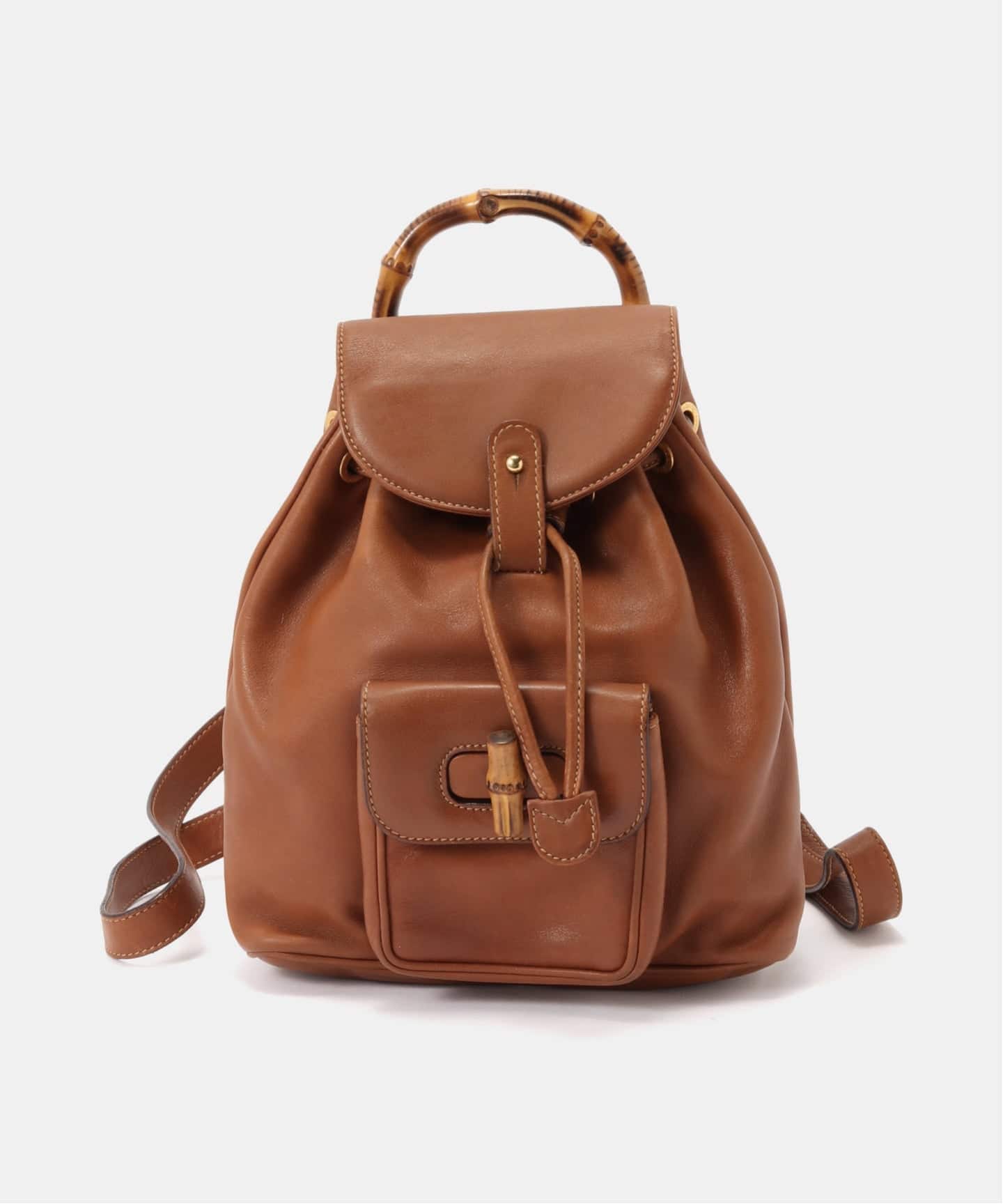 VINTAGE GUCCI/グッチ】Bamboo backpack mini（バックパック／リュック