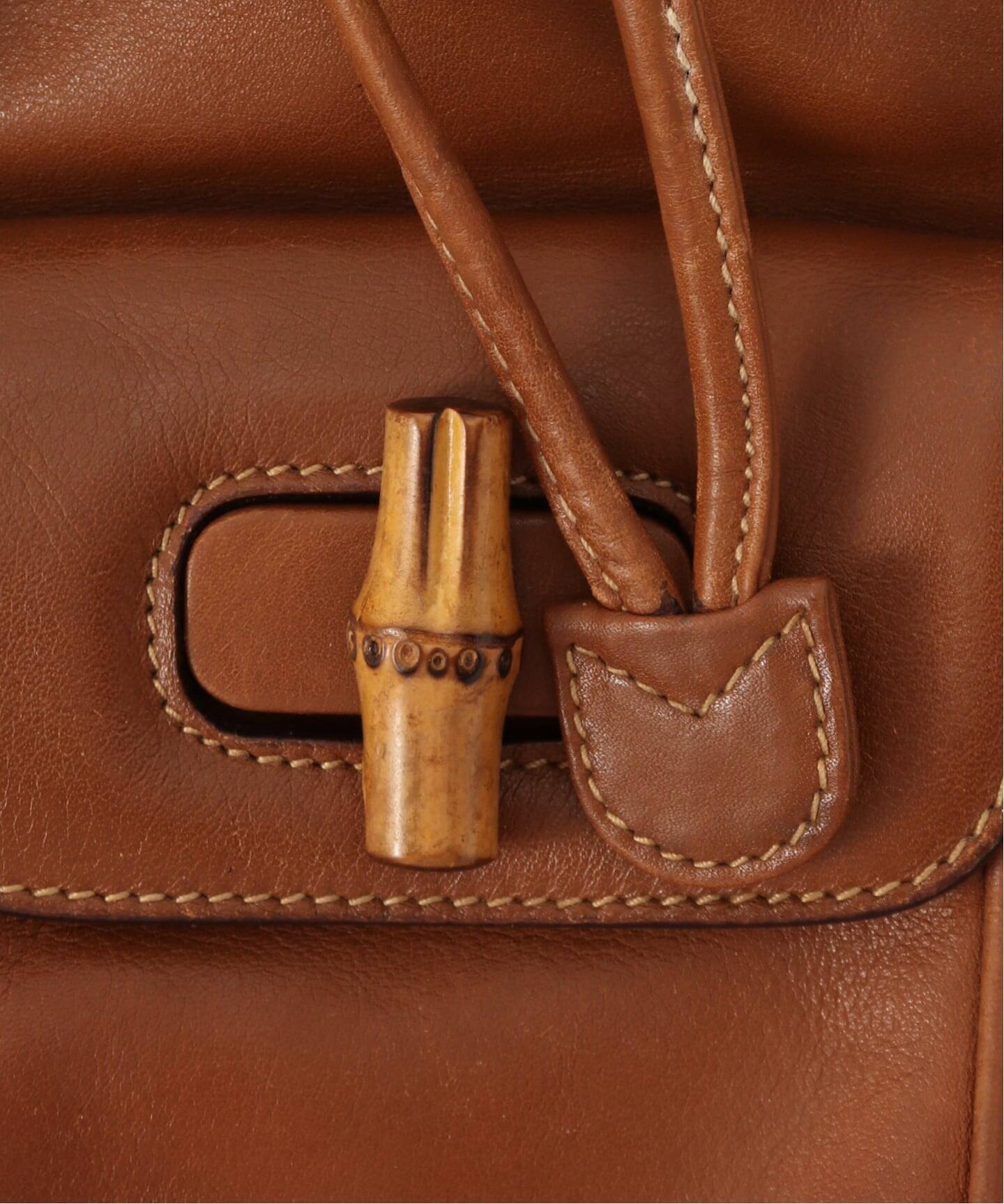 VINTAGE GUCCI/グッチ】Bamboo backpack mini（バックパック／リュック