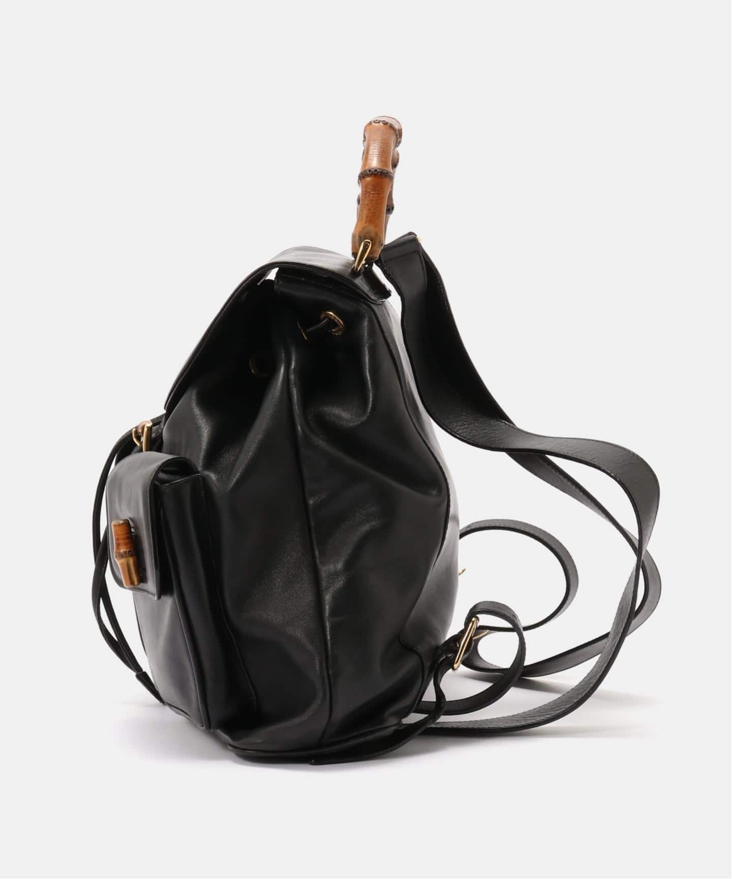 VINTAGE GUCCI/グッチ】Bamboo backpack（バックパック／リュック