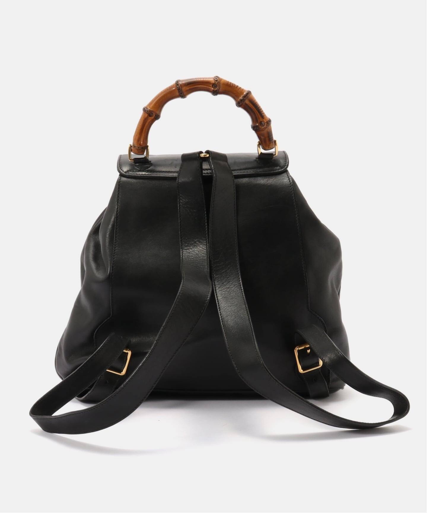 VINTAGE GUCCI/グッチ】Bamboo backpack（バックパック／リュック