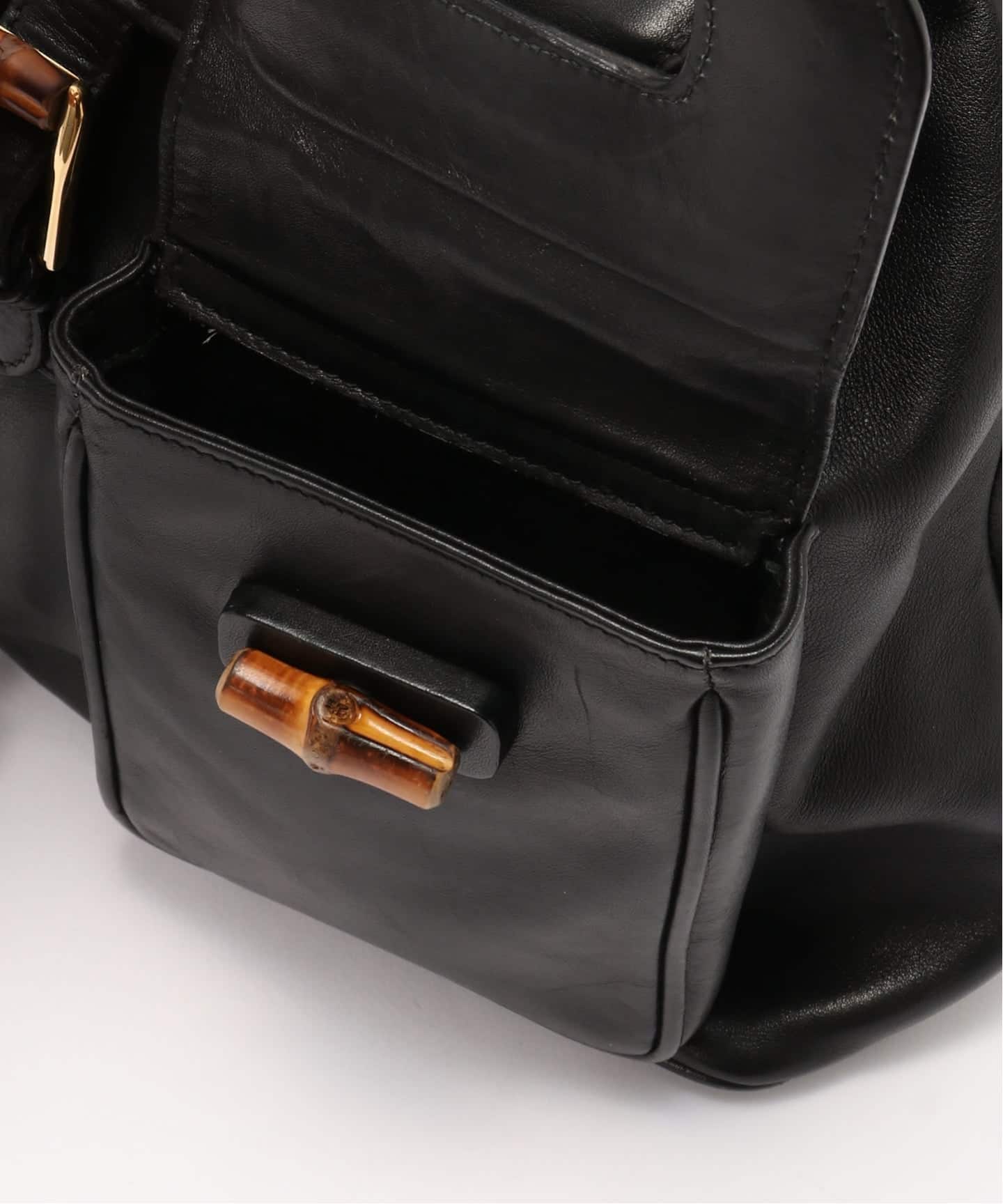 VINTAGE GUCCI/グッチ】Bamboo backpack（バックパック／リュック