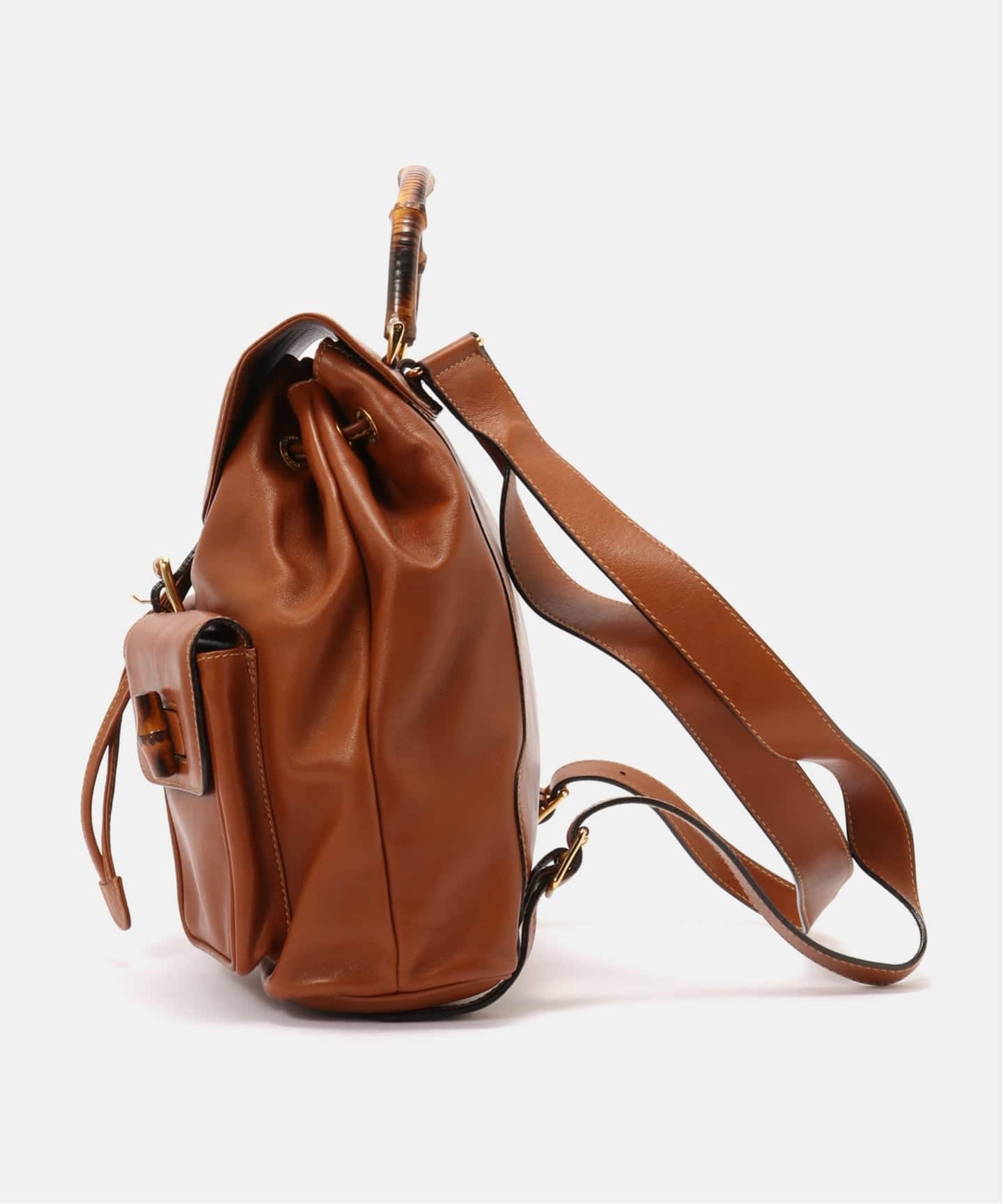 VINTAGE GUCCI/グッチ】Bamboo backpack（バックパック／リュック