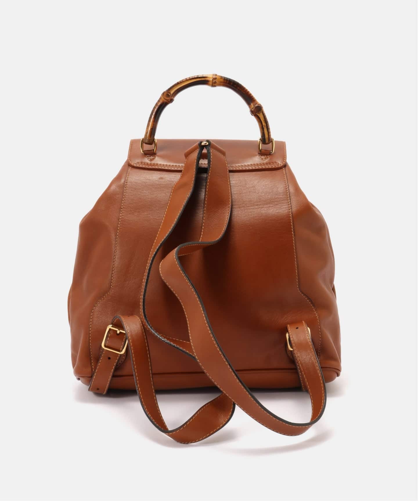 VINTAGE GUCCI/グッチ】Bamboo backpack（バックパック／リュック