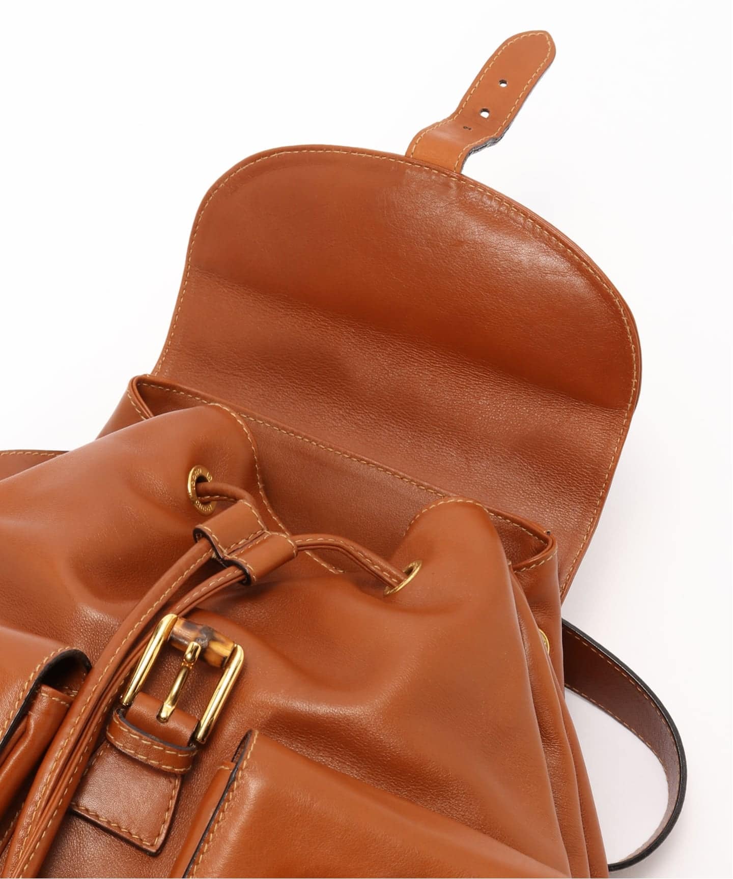 VINTAGE GUCCI/グッチ】Bamboo backpack（バックパック／リュック