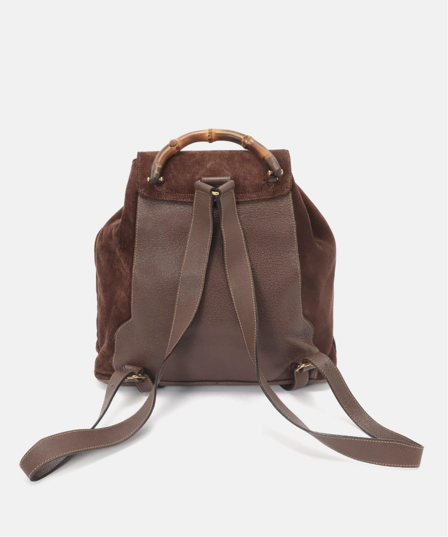 VINTAGE GUCCI/グッチ】Bamboo backpack suede（バックパック