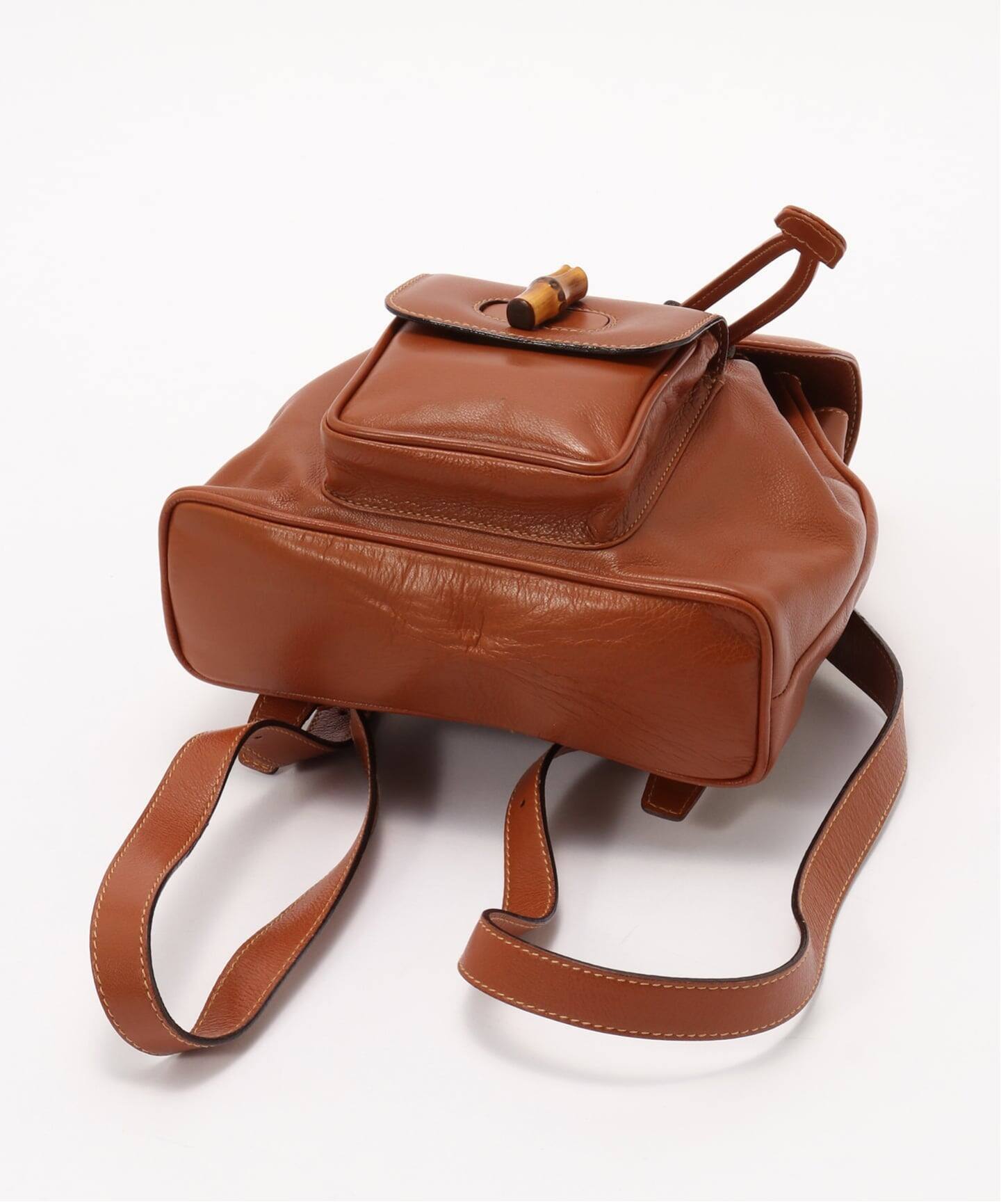 VINTAGE GUCCI/グッチ】Bamboo backpack mini（バックパック／リュック