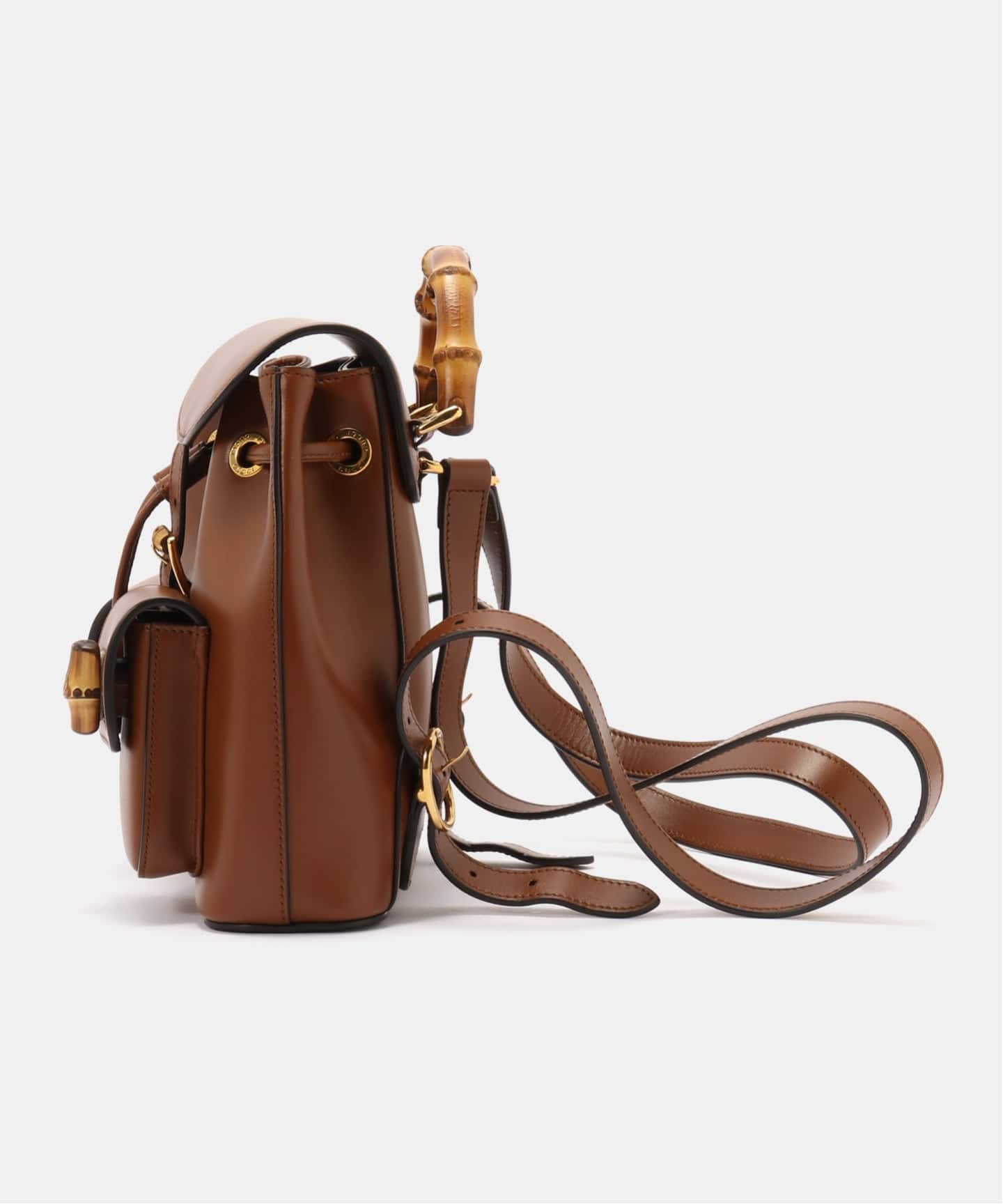 VINTAGE GUCCI/グッチ】Bamboo backpack（バックパック／リュック