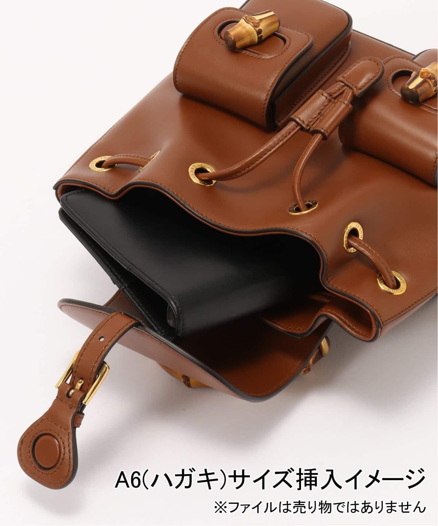 VINTAGE GUCCI/グッチ】Bamboo backpack（バックパック／リュック