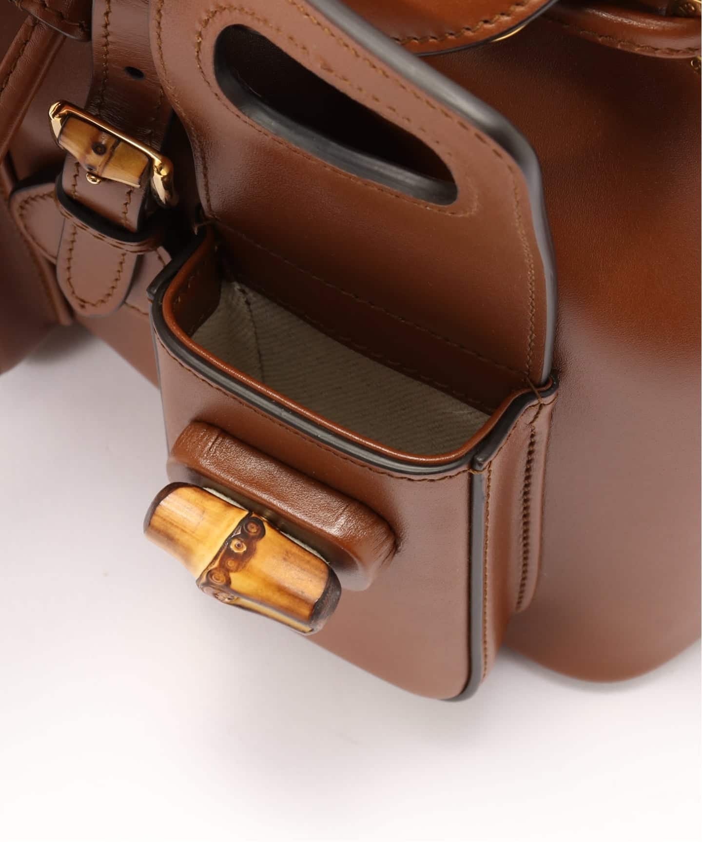 VINTAGE GUCCI/グッチ】Bamboo backpack（バックパック／リュック