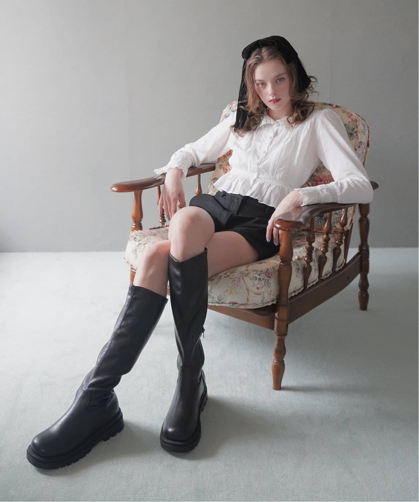 WEB+一部店舗限定》Le decore / ル デコレ basic ロングブーツ（ロング