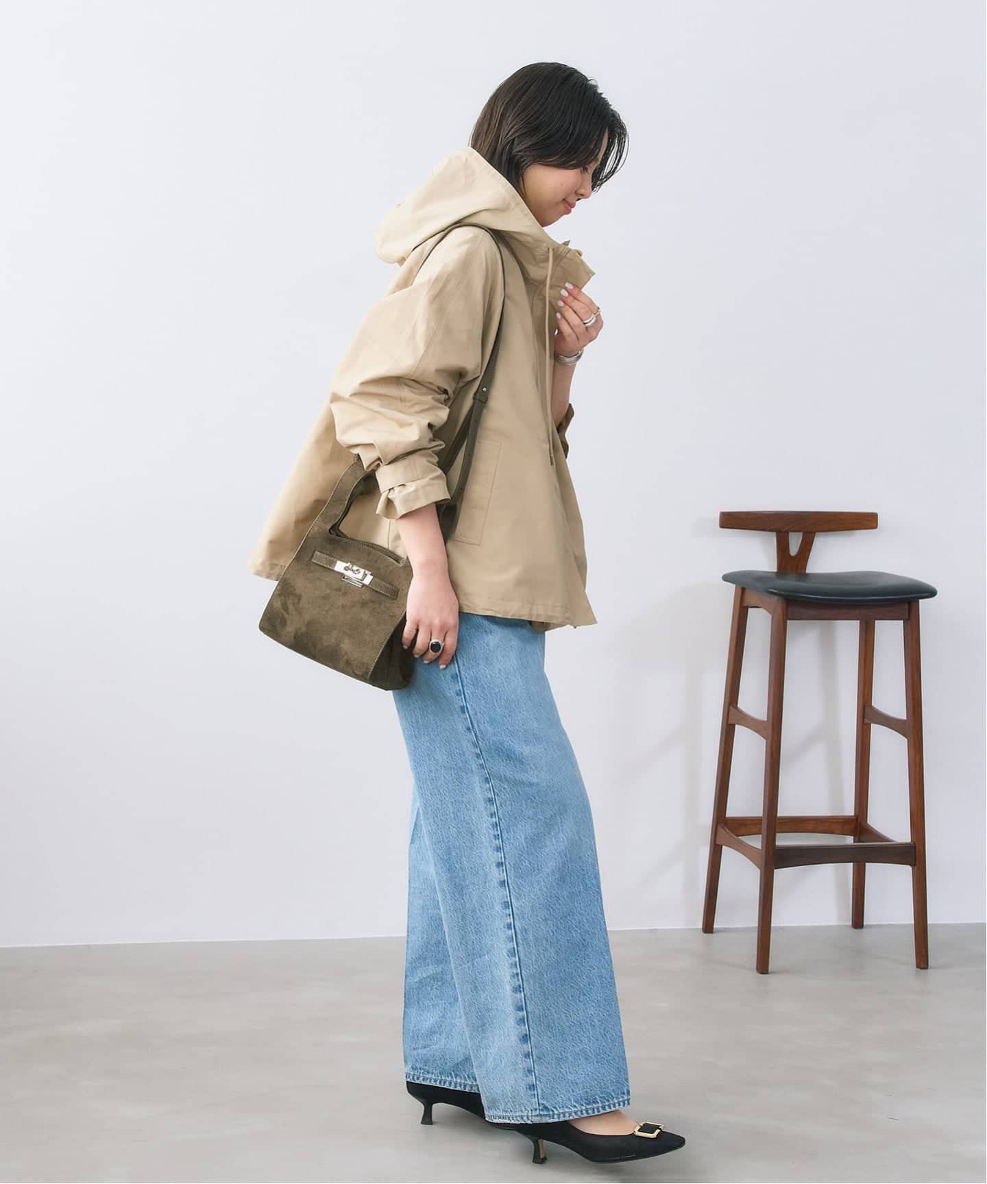 5cmスクエアチュールバックルパンプス（パンプス）｜LE TALON（ル