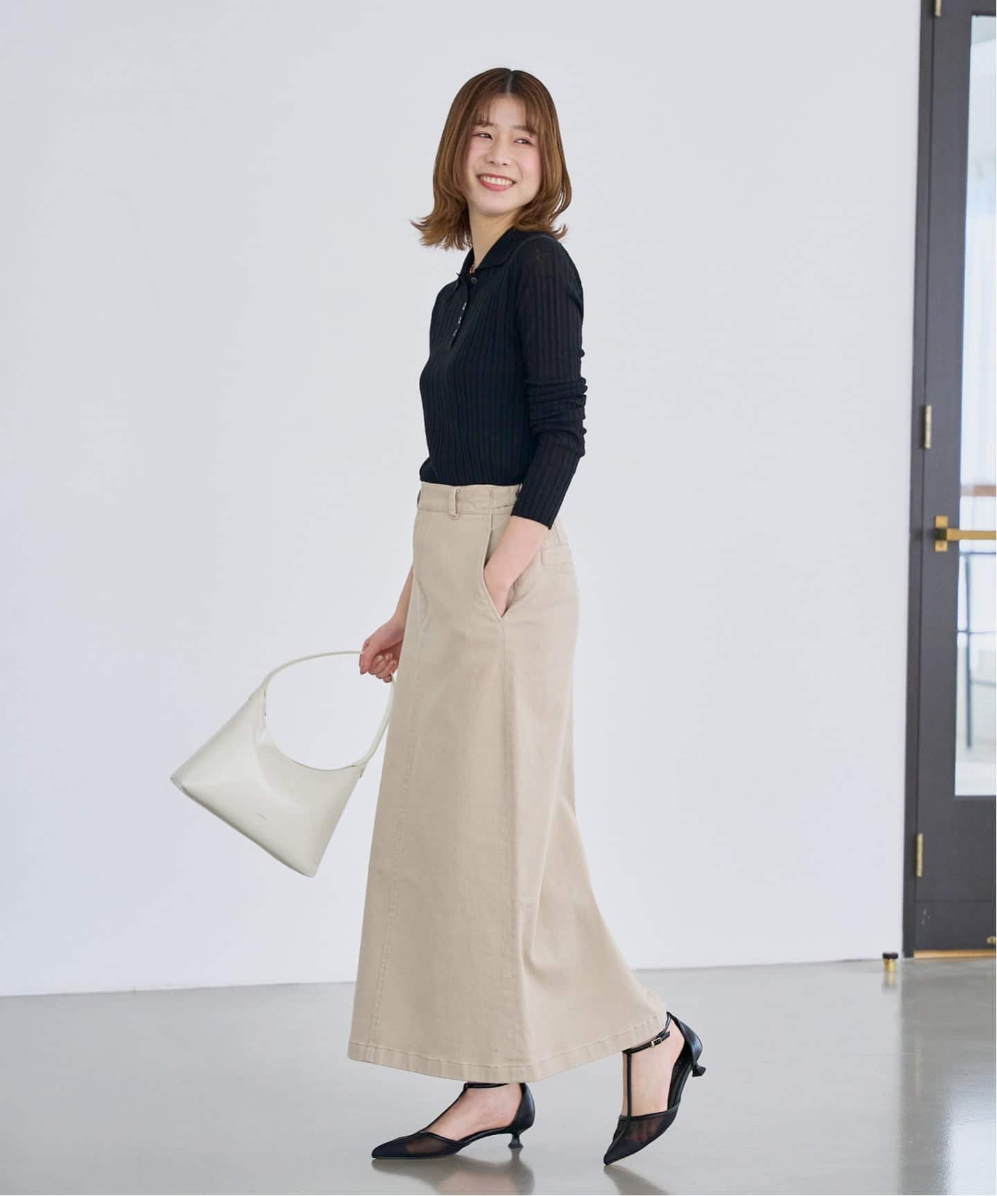 追加予約》3.5cmTストラップシアーパンプス（パンプス）｜LE TALON（ル