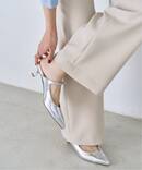 《追加予約》4.5cmポインテッドストラップミュール