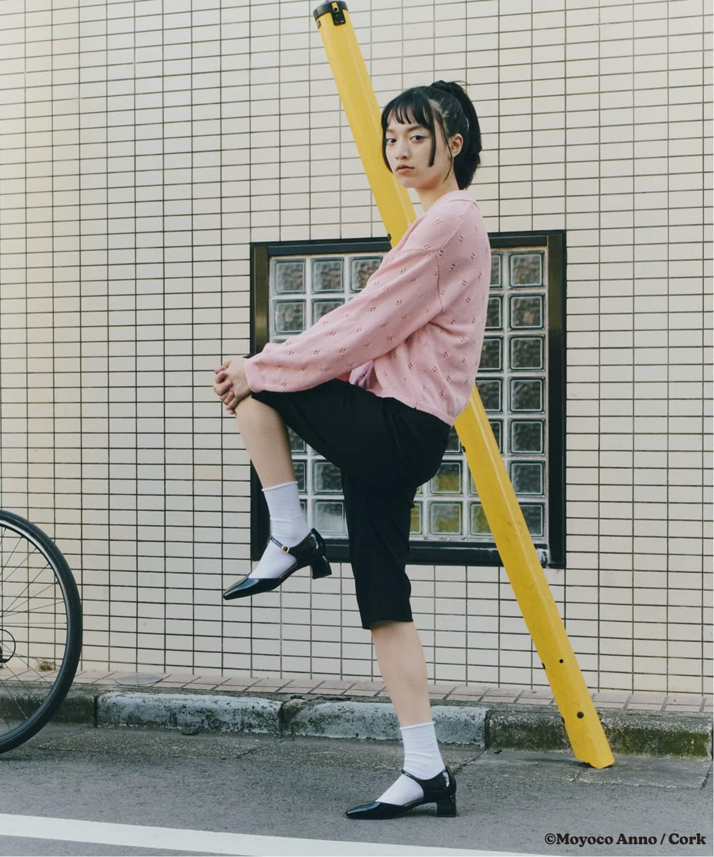 LE TALON×HAPPY MANIA4.5cmスクエアセパレートパンプス（パンプス