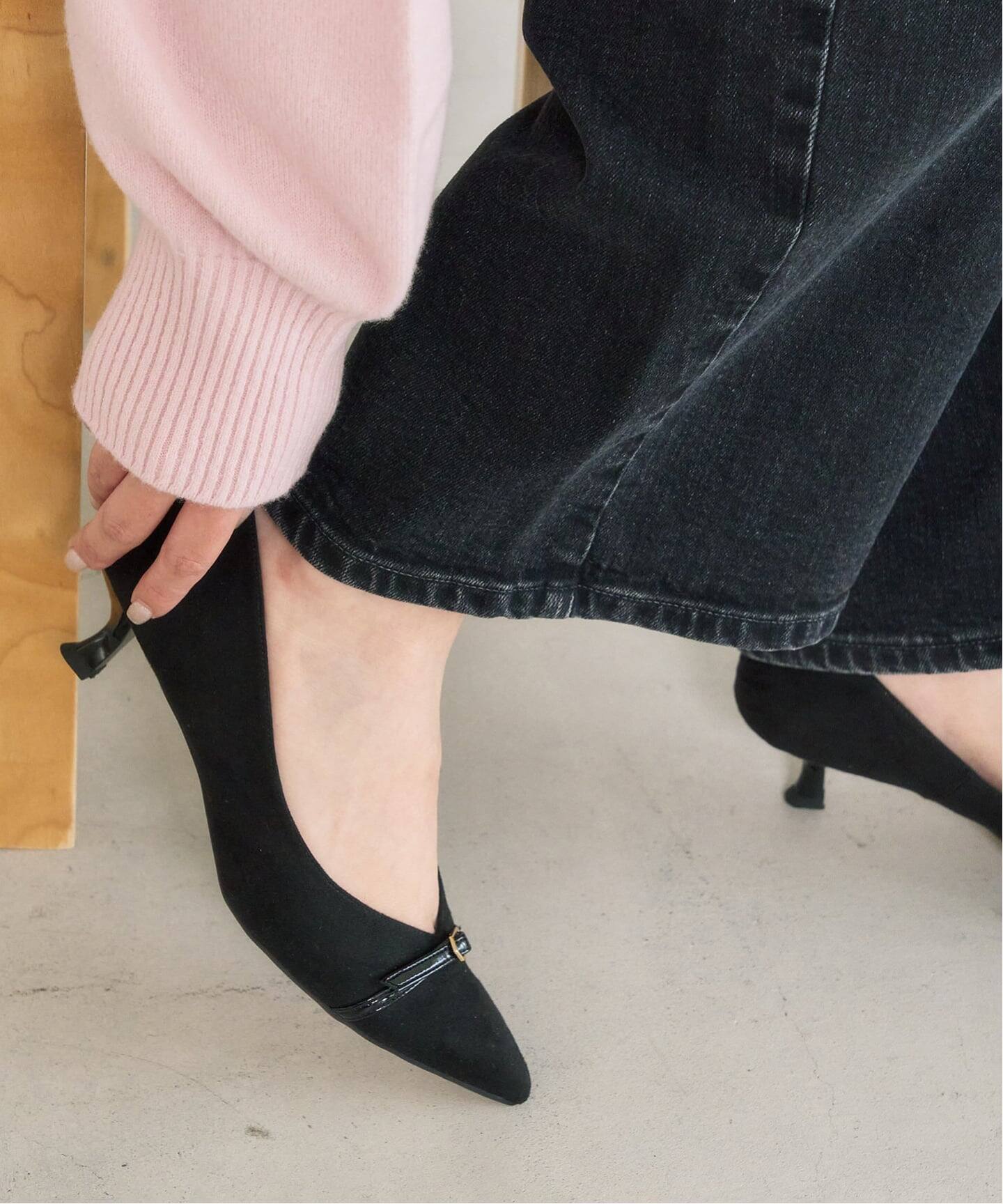 4.5cmポインテッドナローベルトパンプス（パンプス）｜LE TALON（ル