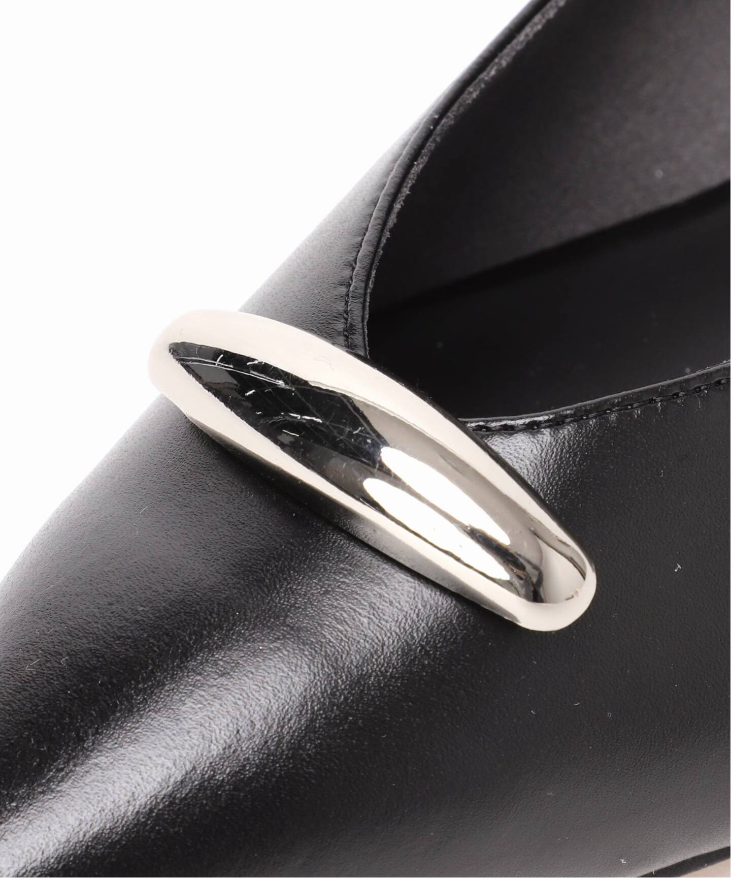 予約》ポインテッドメタルパーツフラット（フラットシューズ）｜LE