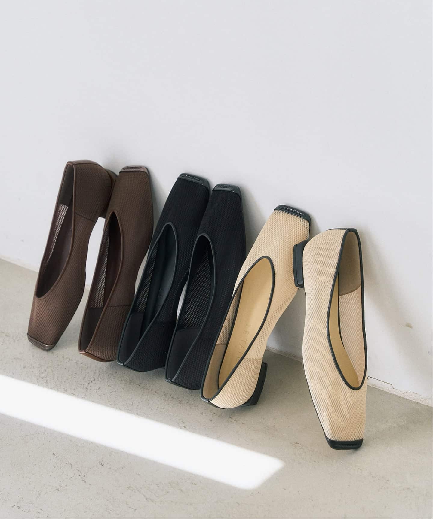 ルタロン　フラットシューズ スクエアトゥ 追加予約》スクエアトゥキャップセミシアーフラット（フラットシューズ