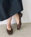 《追加予約2》スクエアトゥキャップセミシアーフラット