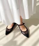 《追加予約2》ポインテッドネットワンストラップフラット