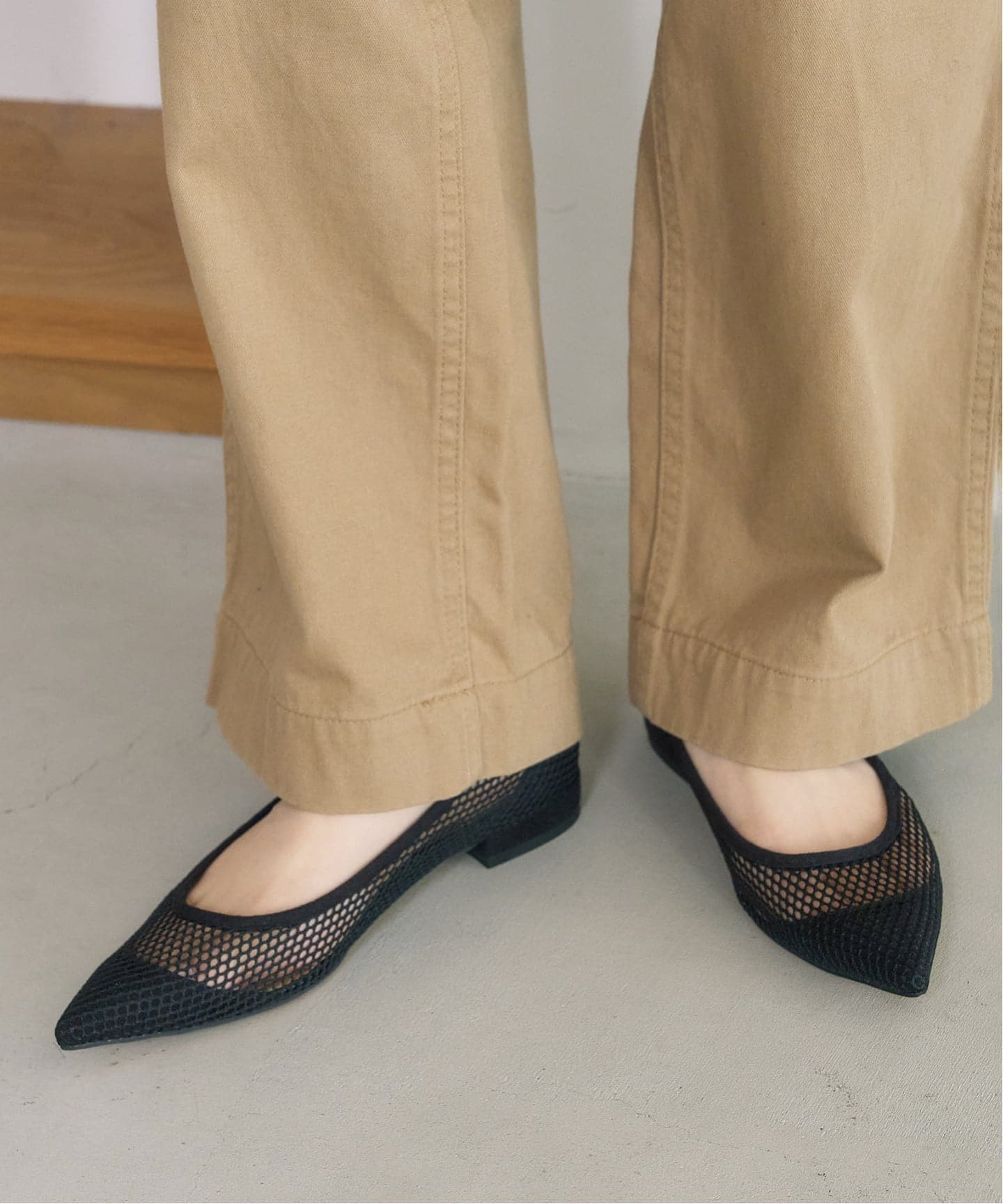 ルタロン　ポインテッド　ネット　フラット 追加予約》ポインテッドネットフラット（フラットシューズ）｜LE TALON