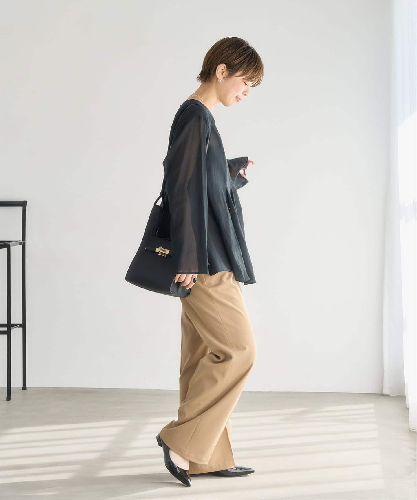 追加2》ポインテッドワンストラップフラット（フラットシューズ）｜LE