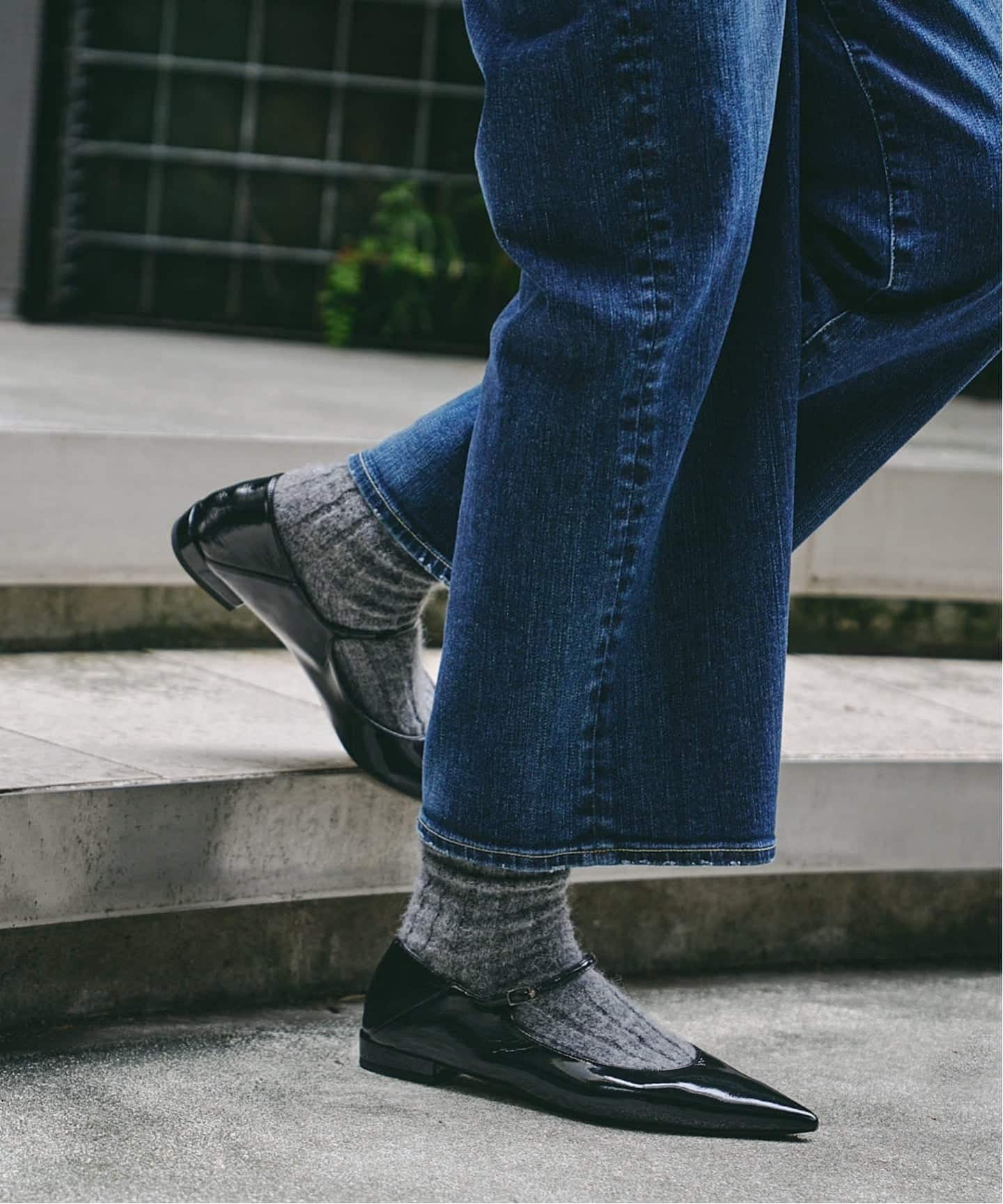 追加予約2》ポインテッドワンストラップフラット（フラットシューズ