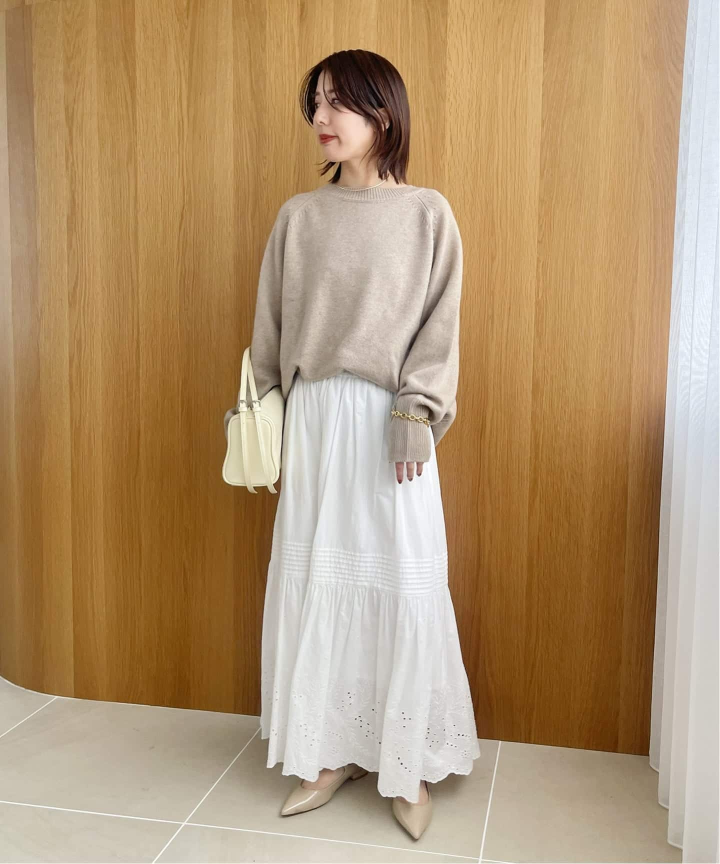 未使用 ルタロン ポインテッド ワンストラップ フラット 千鳥柄 ニット 追加》ポインテッドワンストラップフラット（フラットシューズ）｜LE