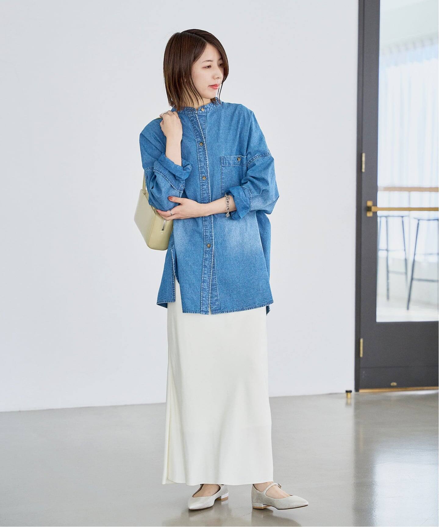 追加》ポインテッドワンストラップフラット（フラットシューズ）｜LE