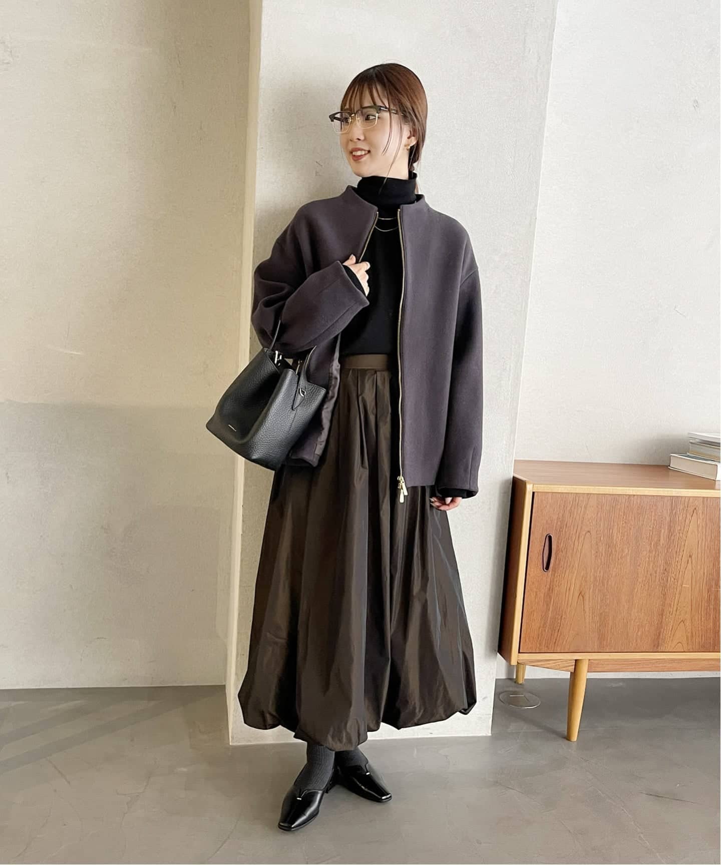 追加》2.5cmスクエアスリットソフトフラット（フラットシューズ）｜LE