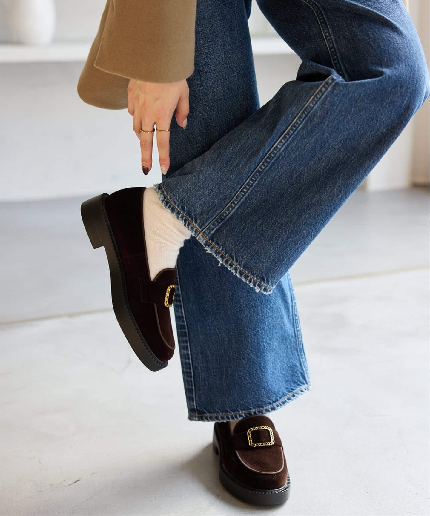 アツゾコチェーンバックルローファー（ローファー）｜LE TALON（ル