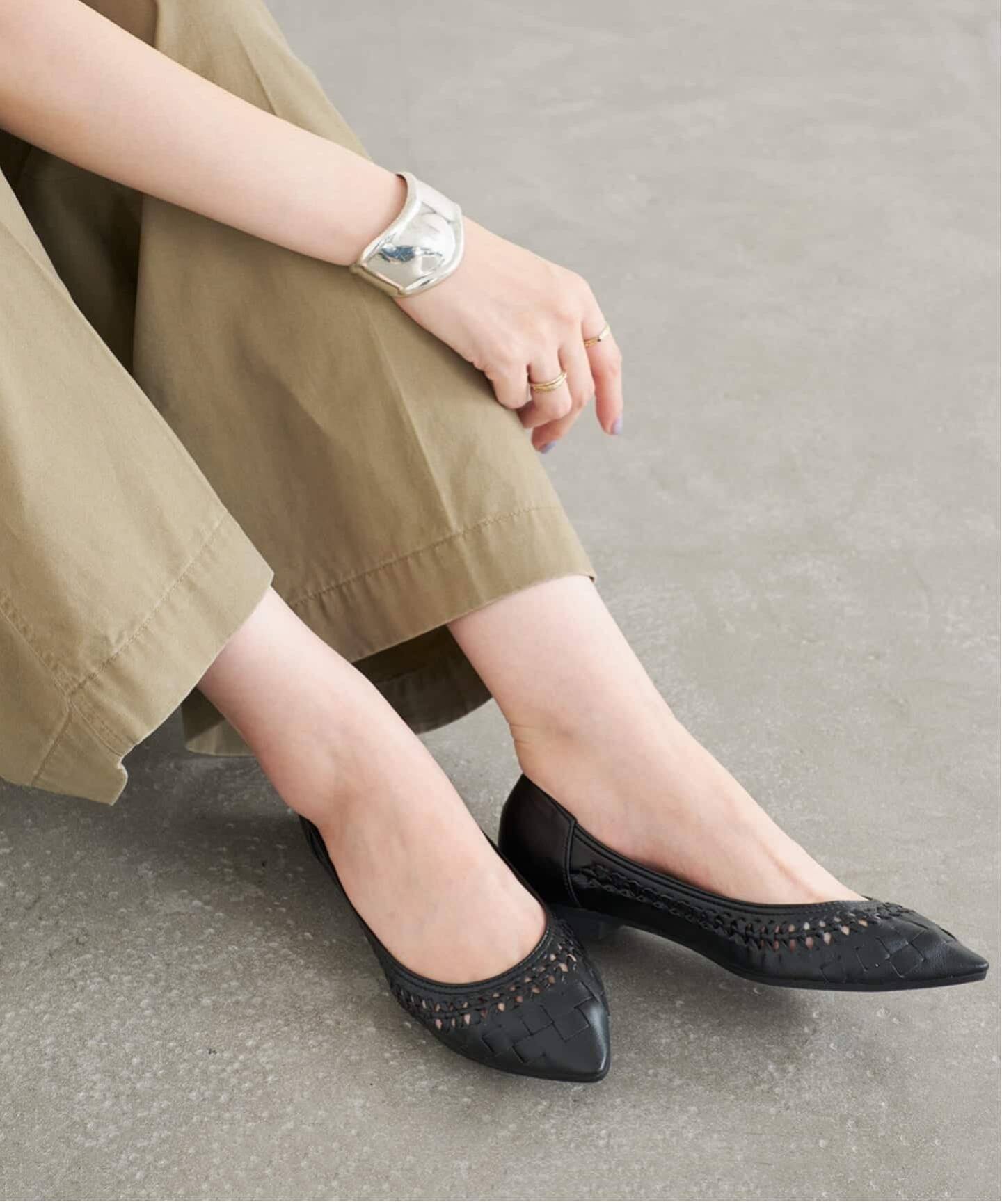 追加2》ポインテッドサシメッシュフラット（バレエシューズ）｜LE