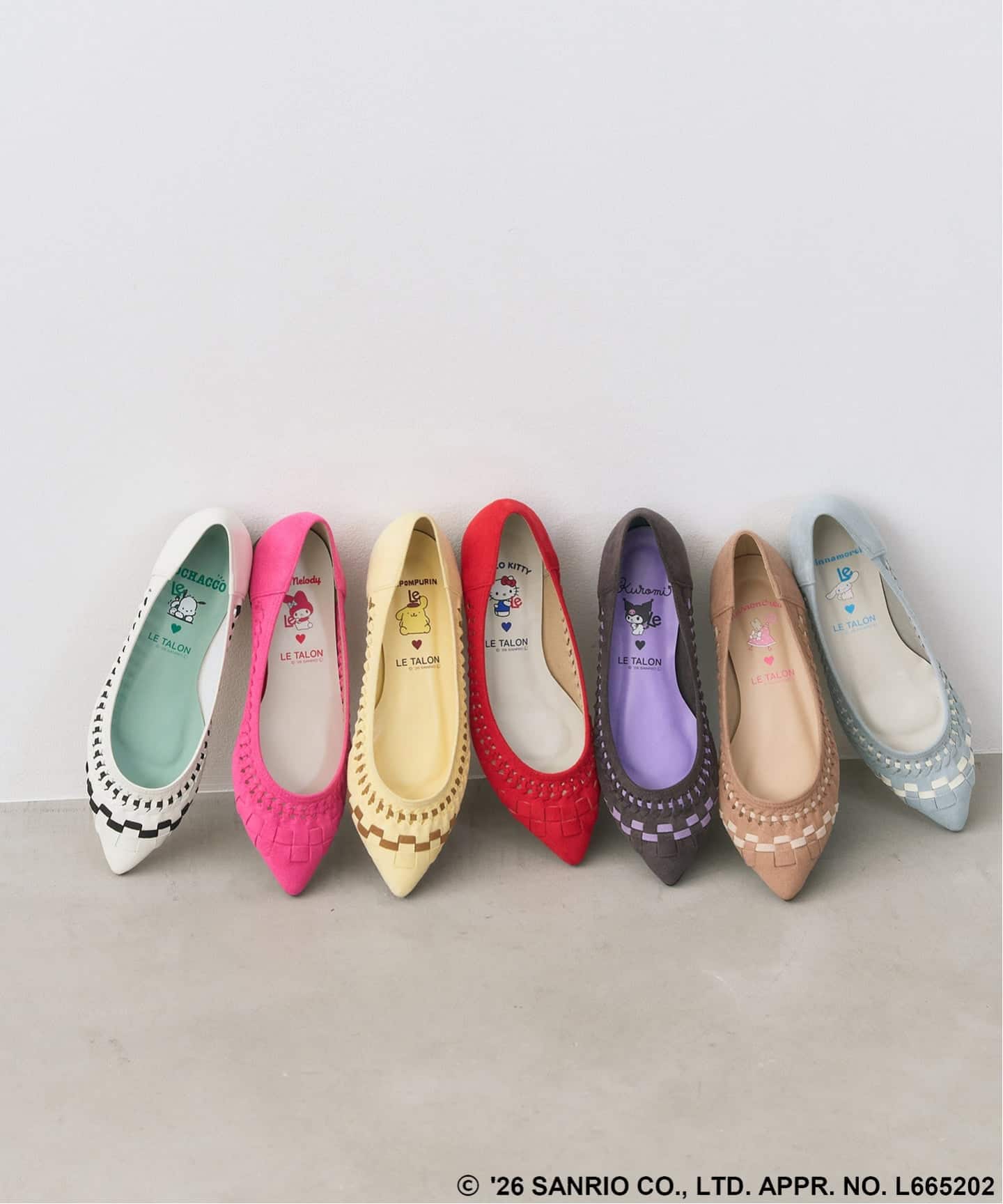 Sanrio characters×LE TALON ポインテッドサシメッシュフラット