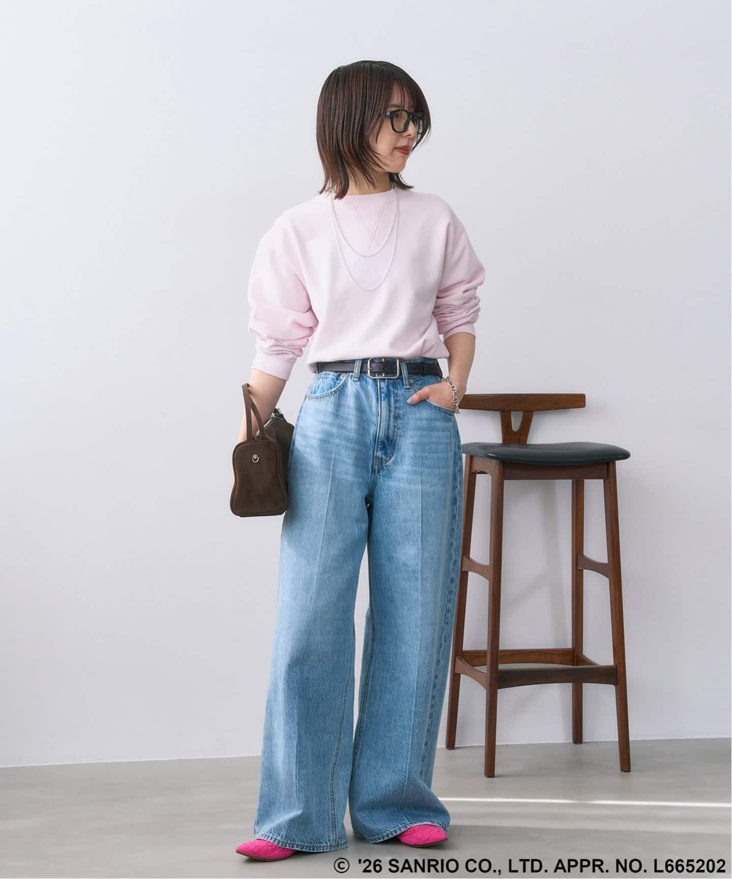 Sanrio characters×LE TALON ポインテッドサシメッシュフラット