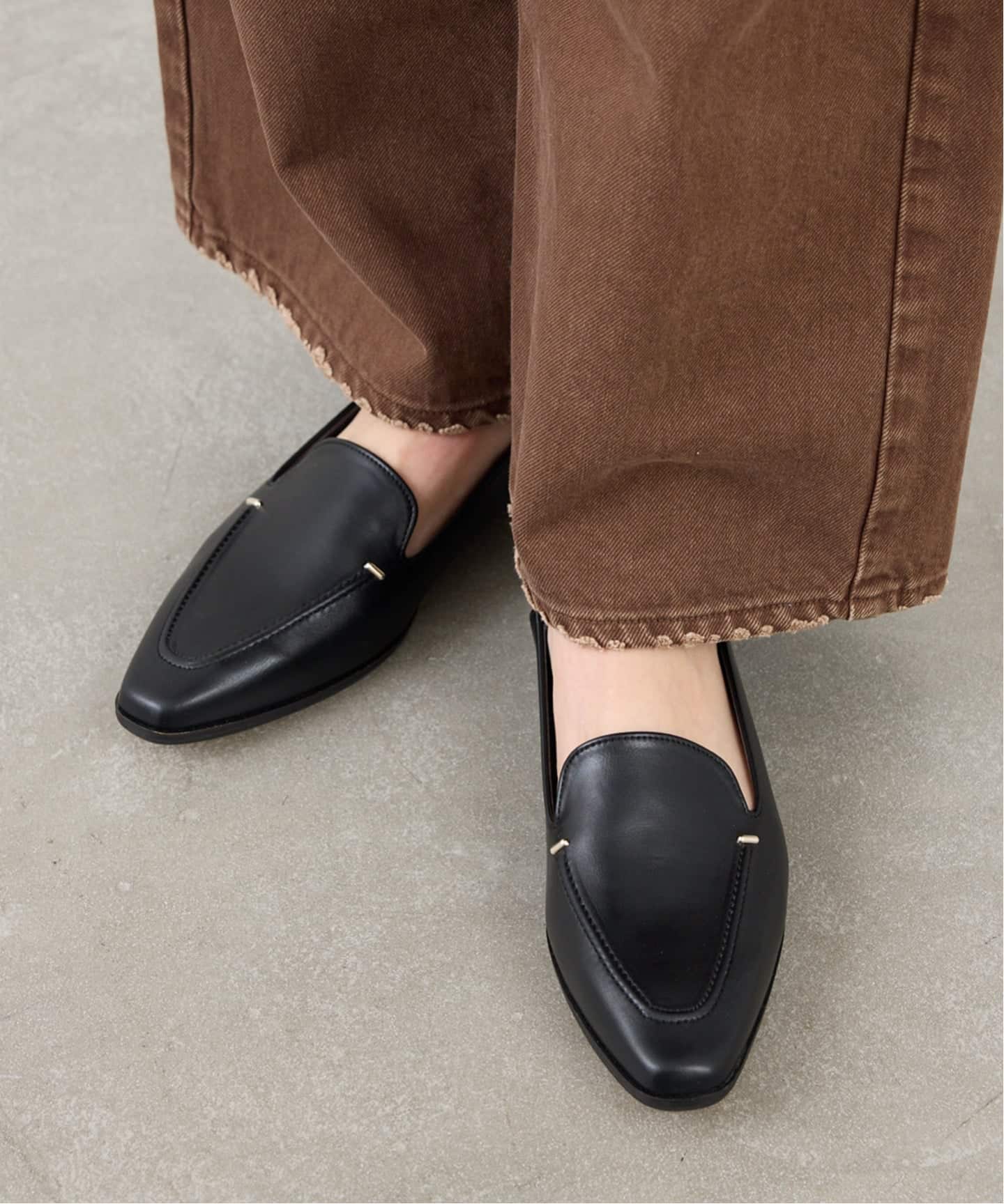 追加》スクエアステッチソフトローファー（ローファー）｜LE TALON（ル