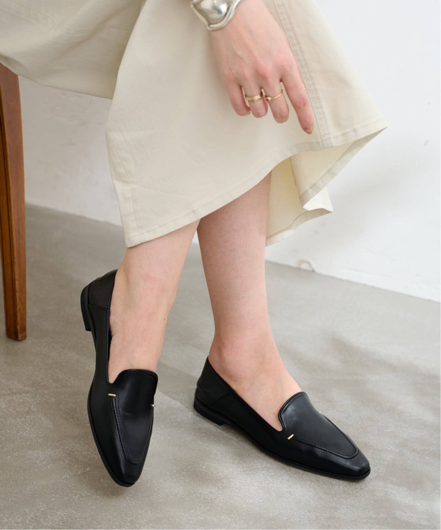 追加》スクエアステッチソフトローファー（ローファー）｜LE TALON（ル