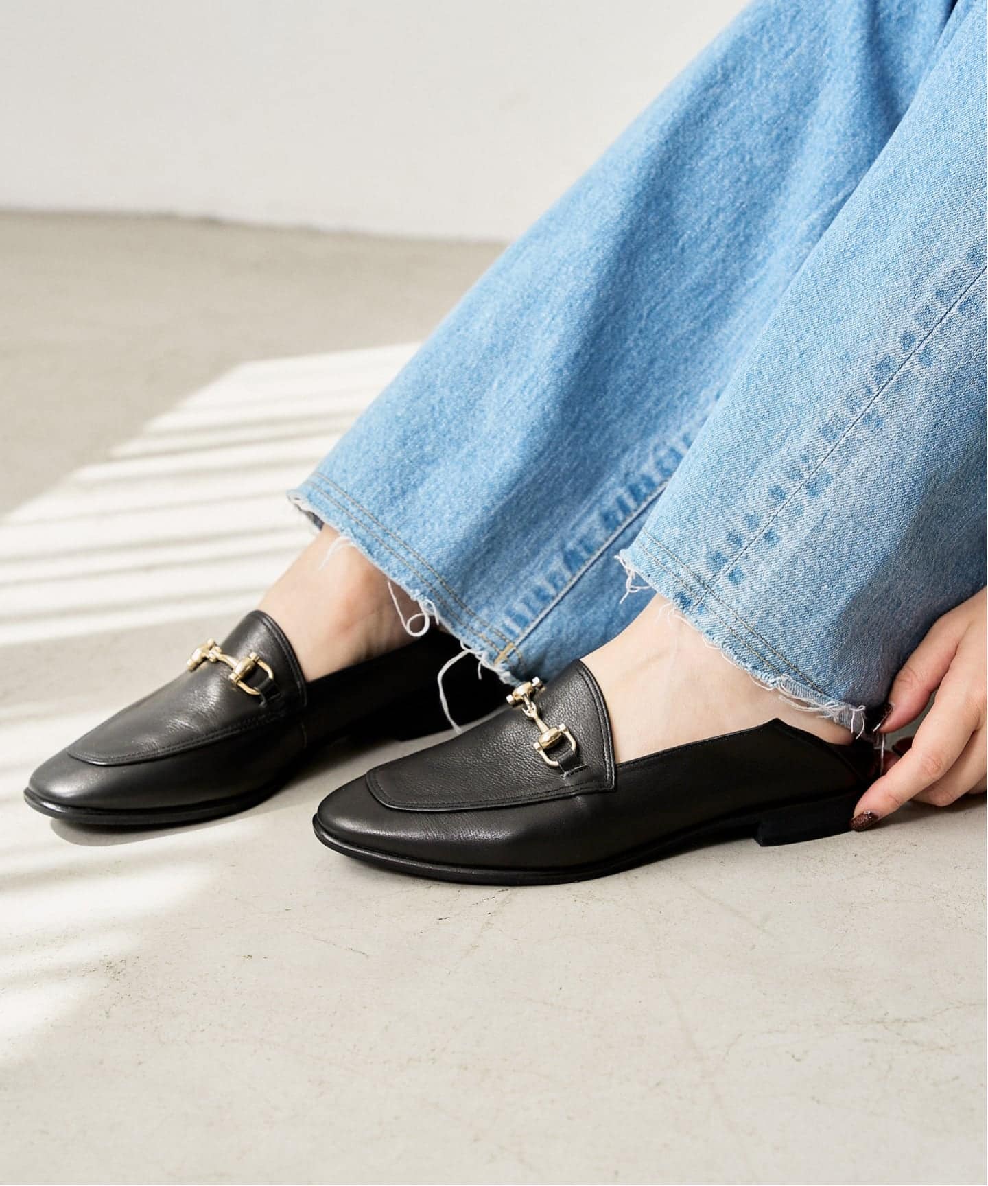 追加》レザービットバブーシュ（ローファー）｜LE TALON（ル タロン