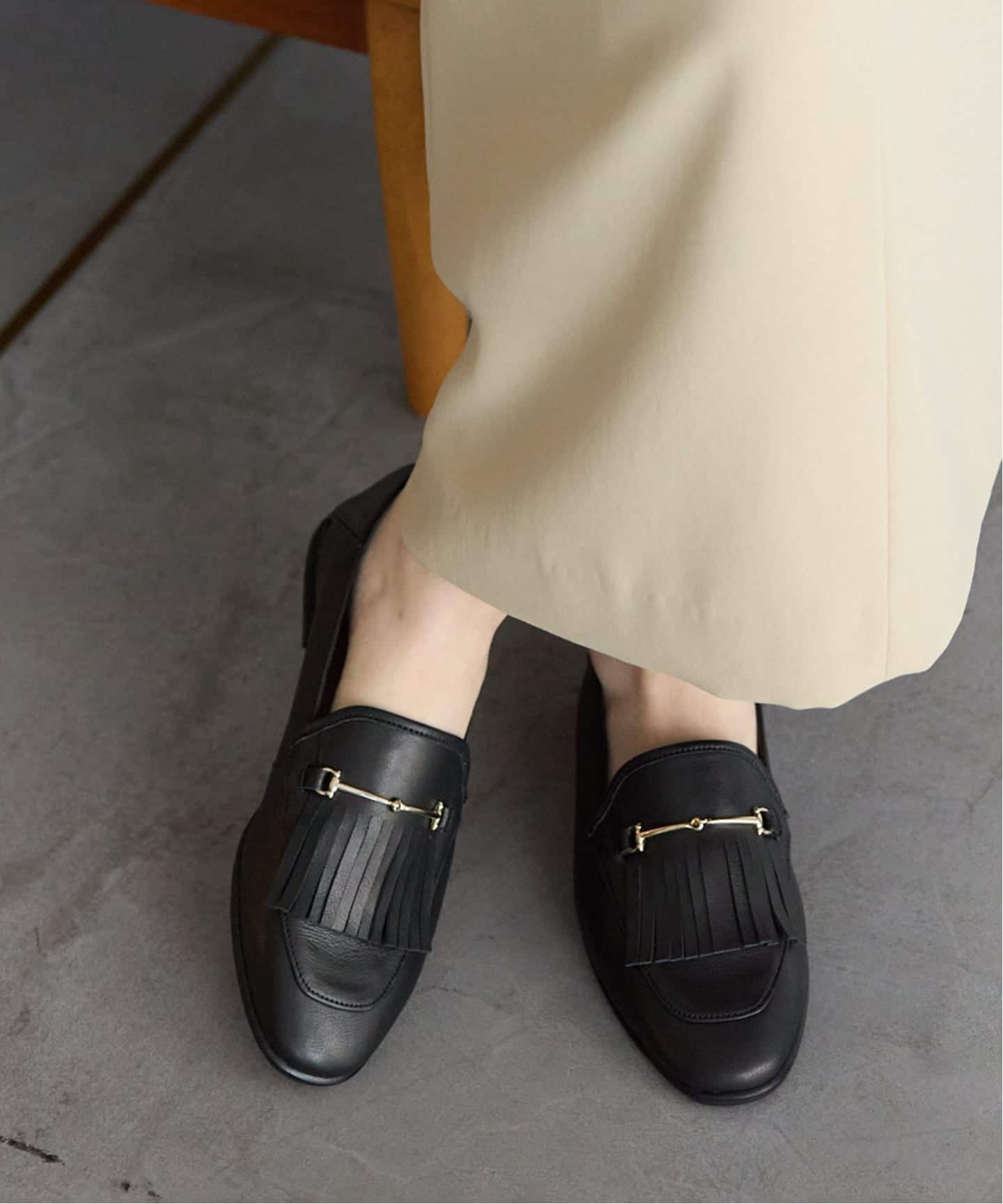 レザーキルトビットバブーシュ（ローファー）｜LE TALON（ル タロン