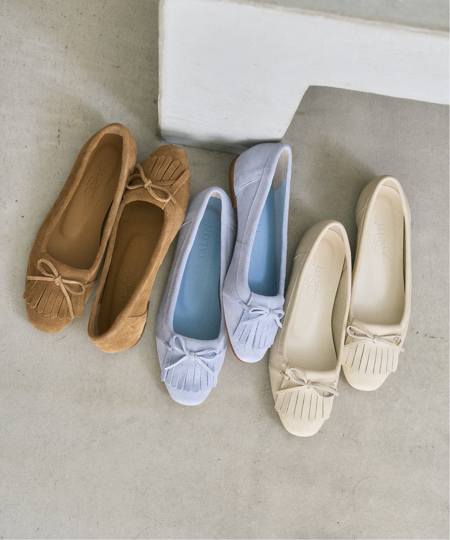 追加予約》レザーキルトタッセルフラット（フラットシューズ）｜LE