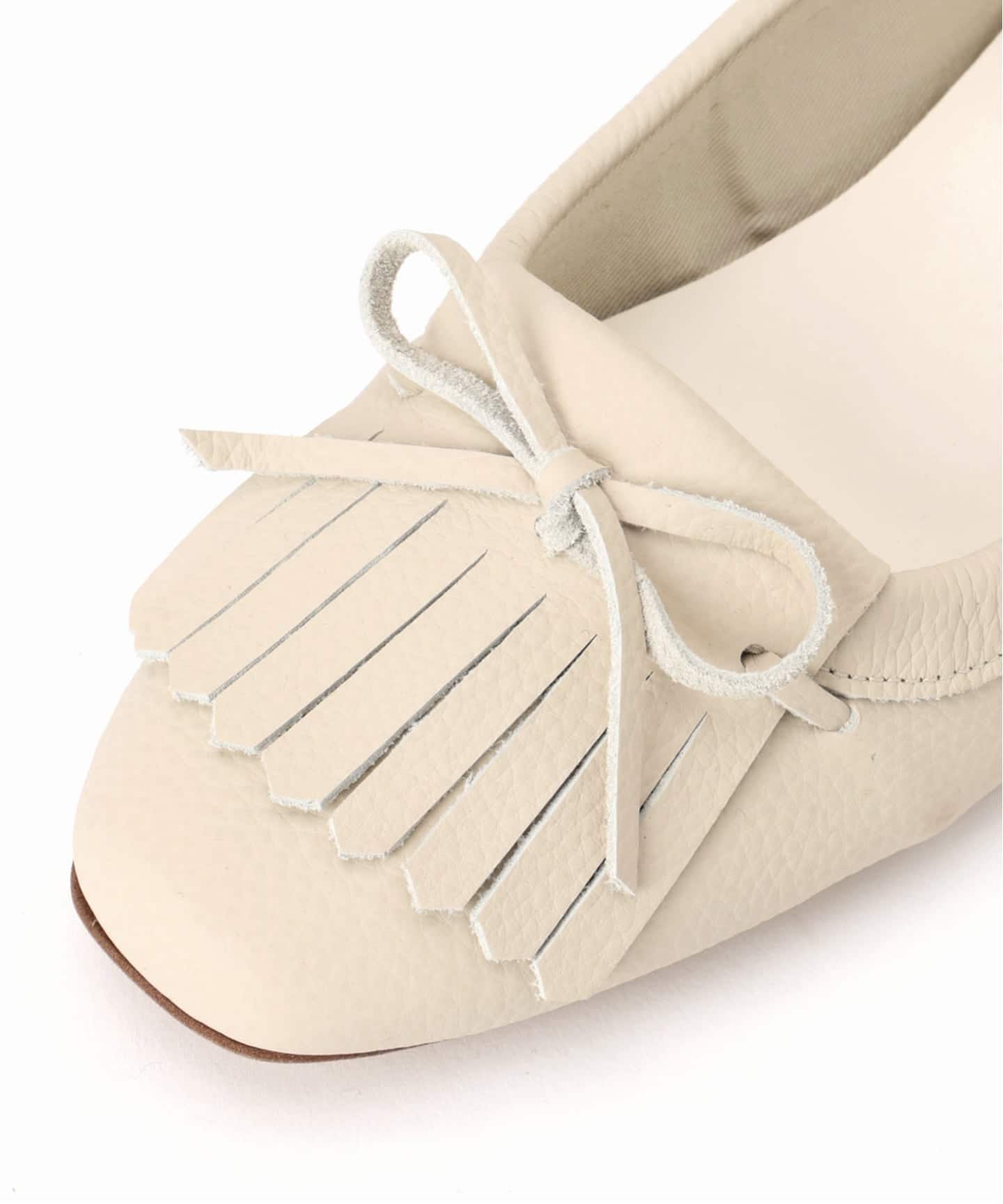 追加予約》レザーキルトタッセルフラット（フラットシューズ）｜LE