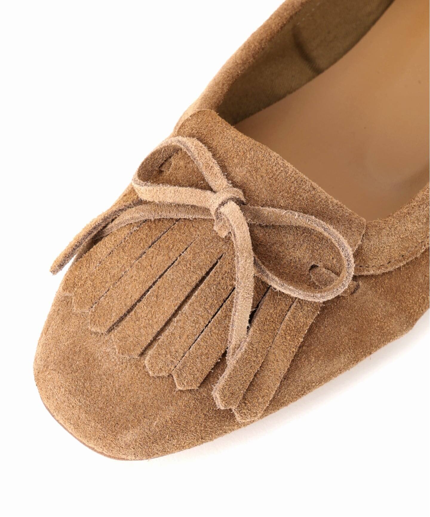 追加予約》レザーキルトタッセルフラット（フラットシューズ）｜LE