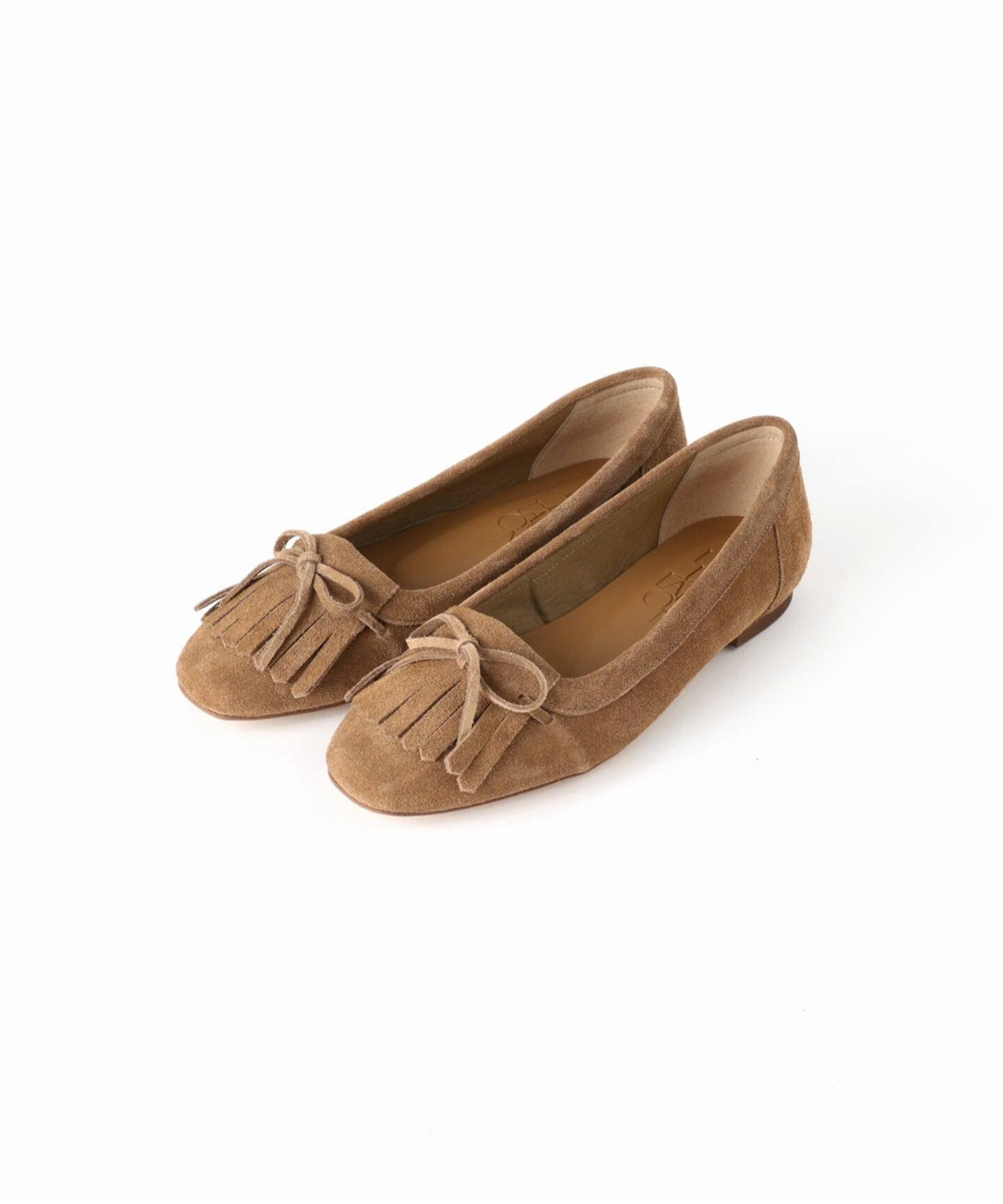 追加予約》レザーキルトタッセルフラット（フラットシューズ）｜LE