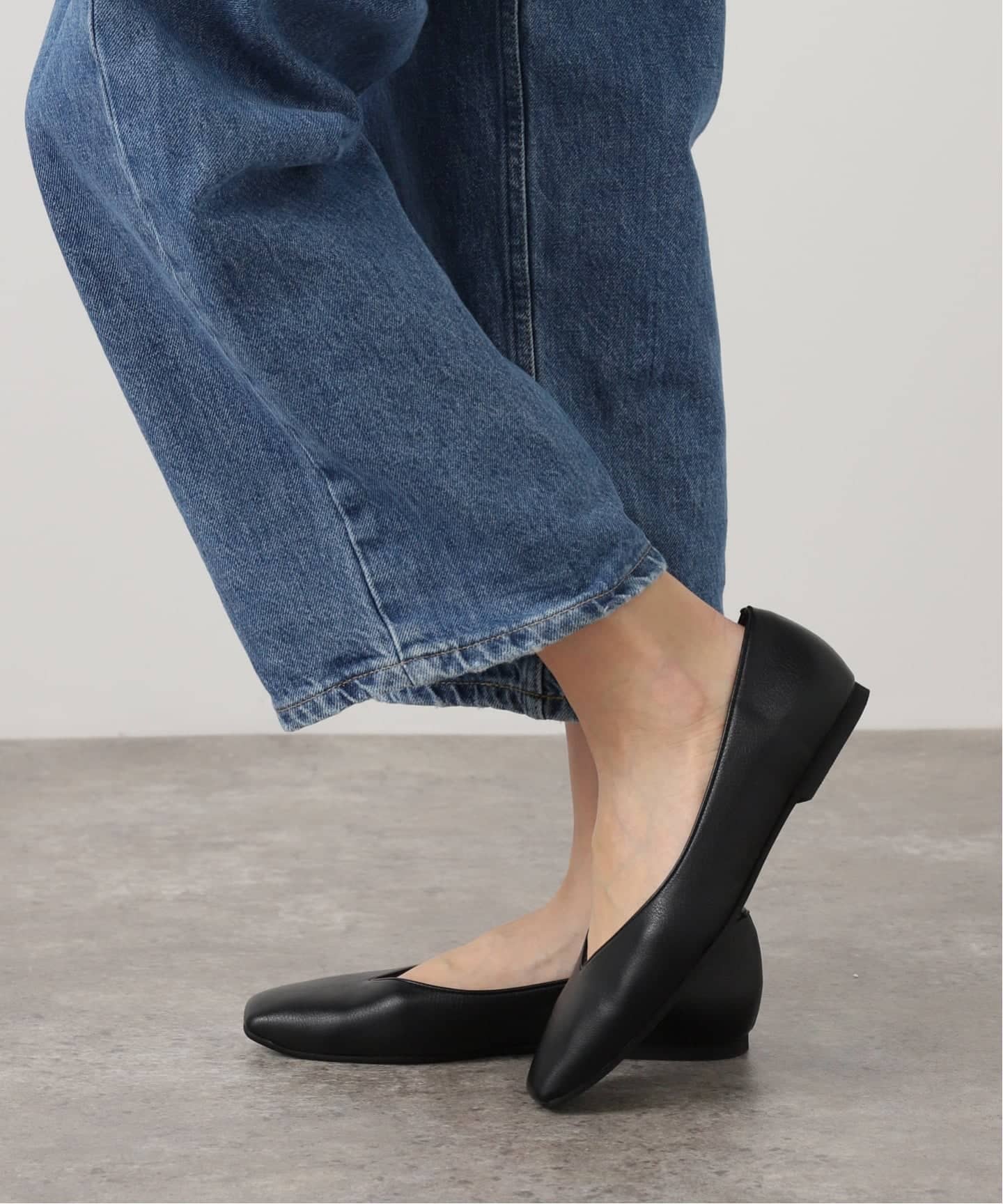 ≪追加≫スクエアVカットフラット（フラットシューズ）｜LE TALON（ル