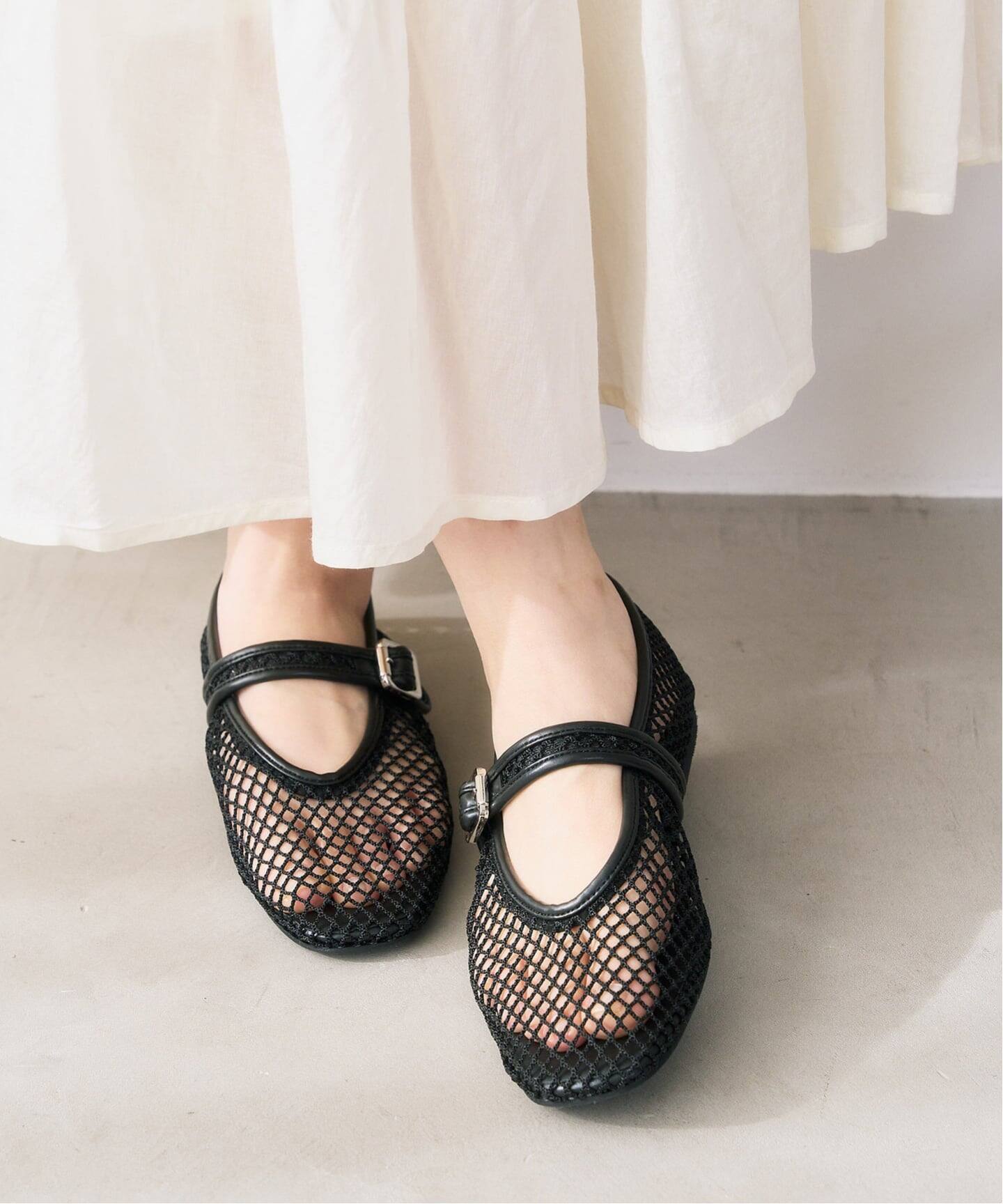 予約》ネットメリージェーン（フラットシューズ）｜LE TALON（ル