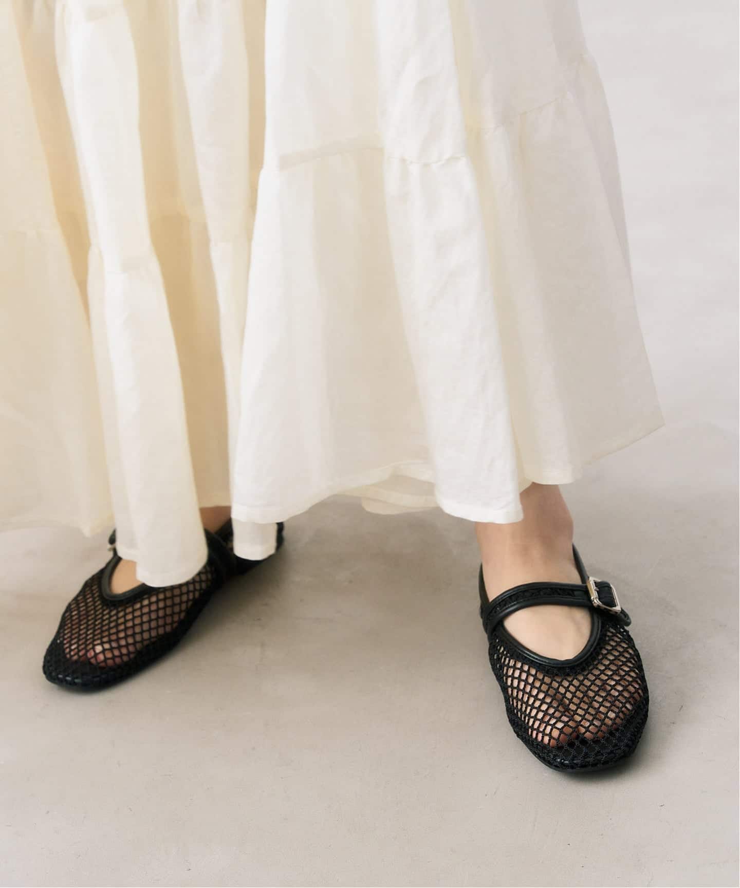 予約》ネットメリージェーン（フラットシューズ）｜LE TALON（ル