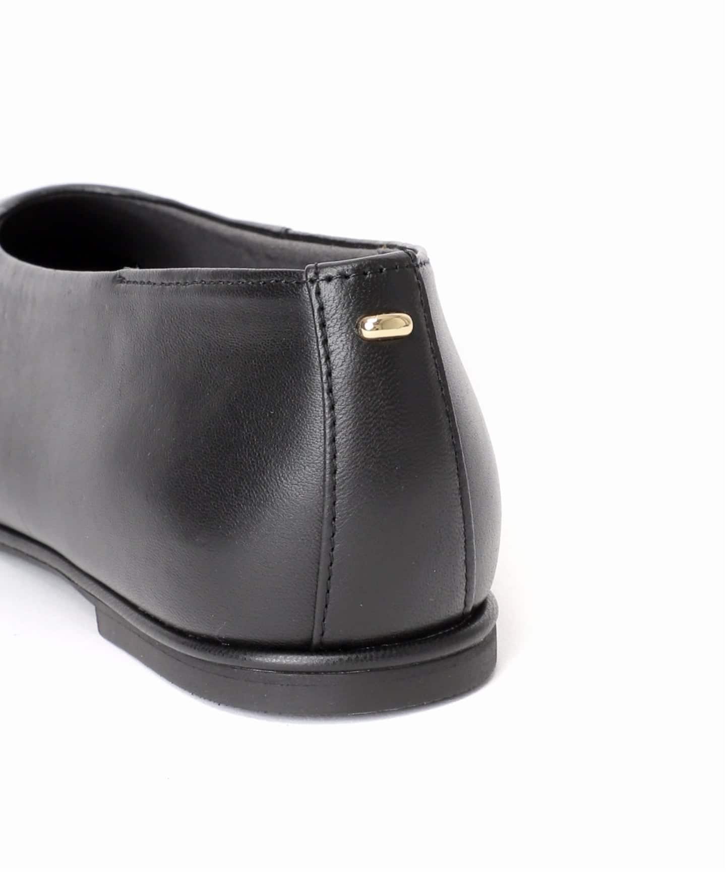 【R-R】【美品】LE TALON ブラック フラットシューズ 23.0 予約》レザーラウンドフラット（フラットシューズ）｜LE TALON（ル