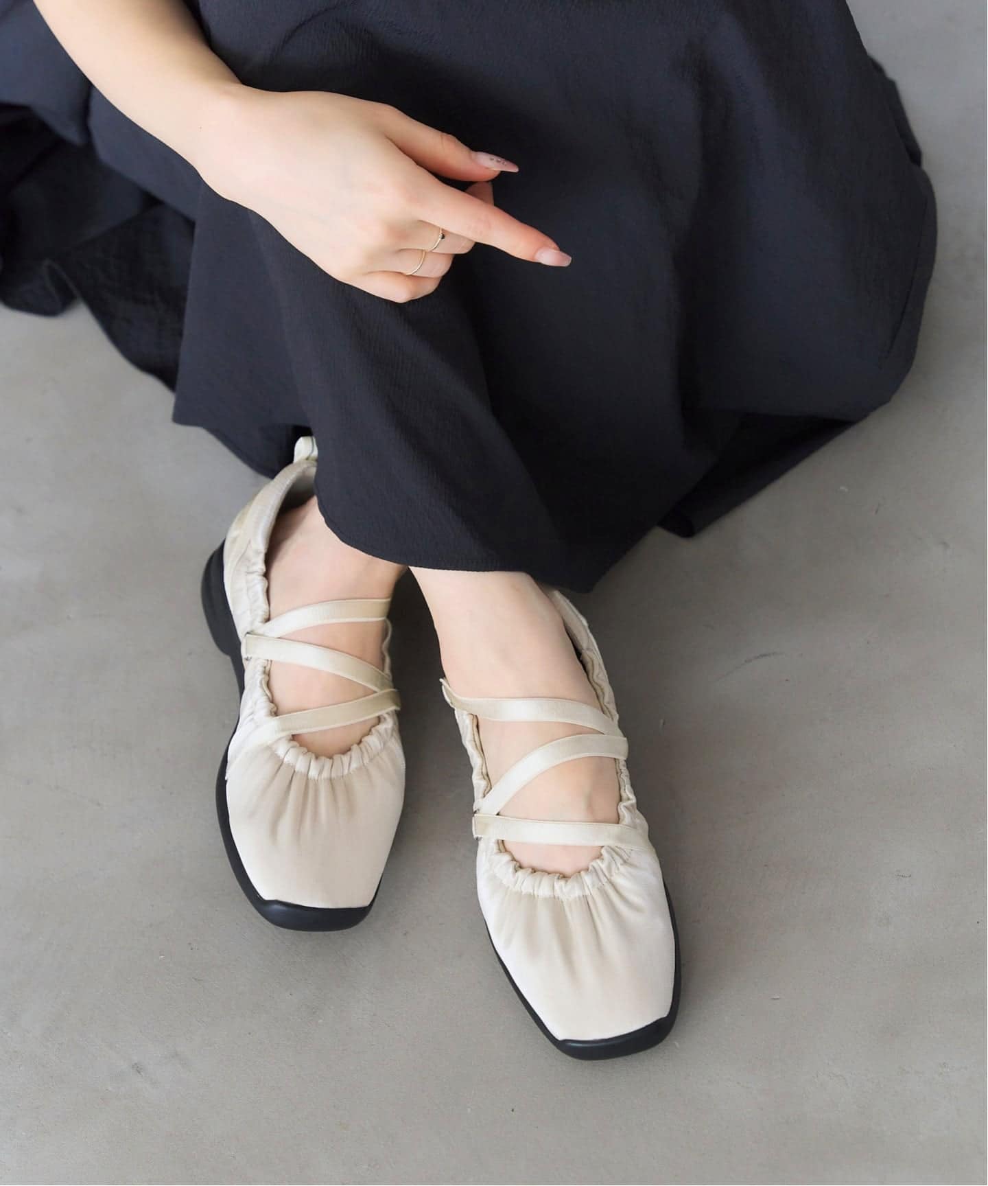 追加予約》Lエラスティックスニーカー（スニーカー）｜LE TALON（ル