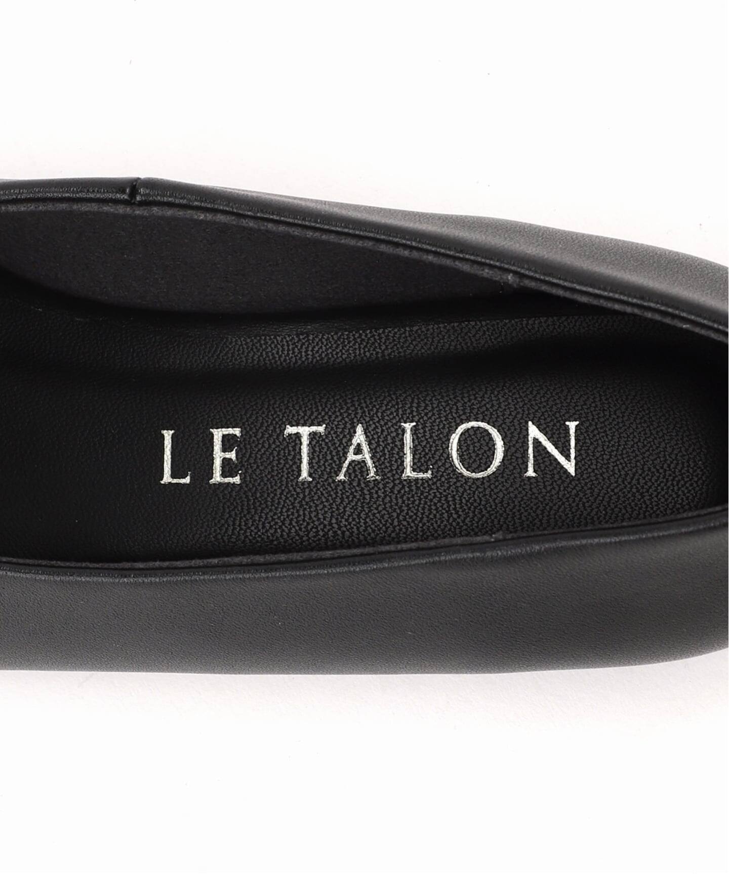 レザーオブリークスクエアフラット（フラットシューズ）｜LE TALON（ル