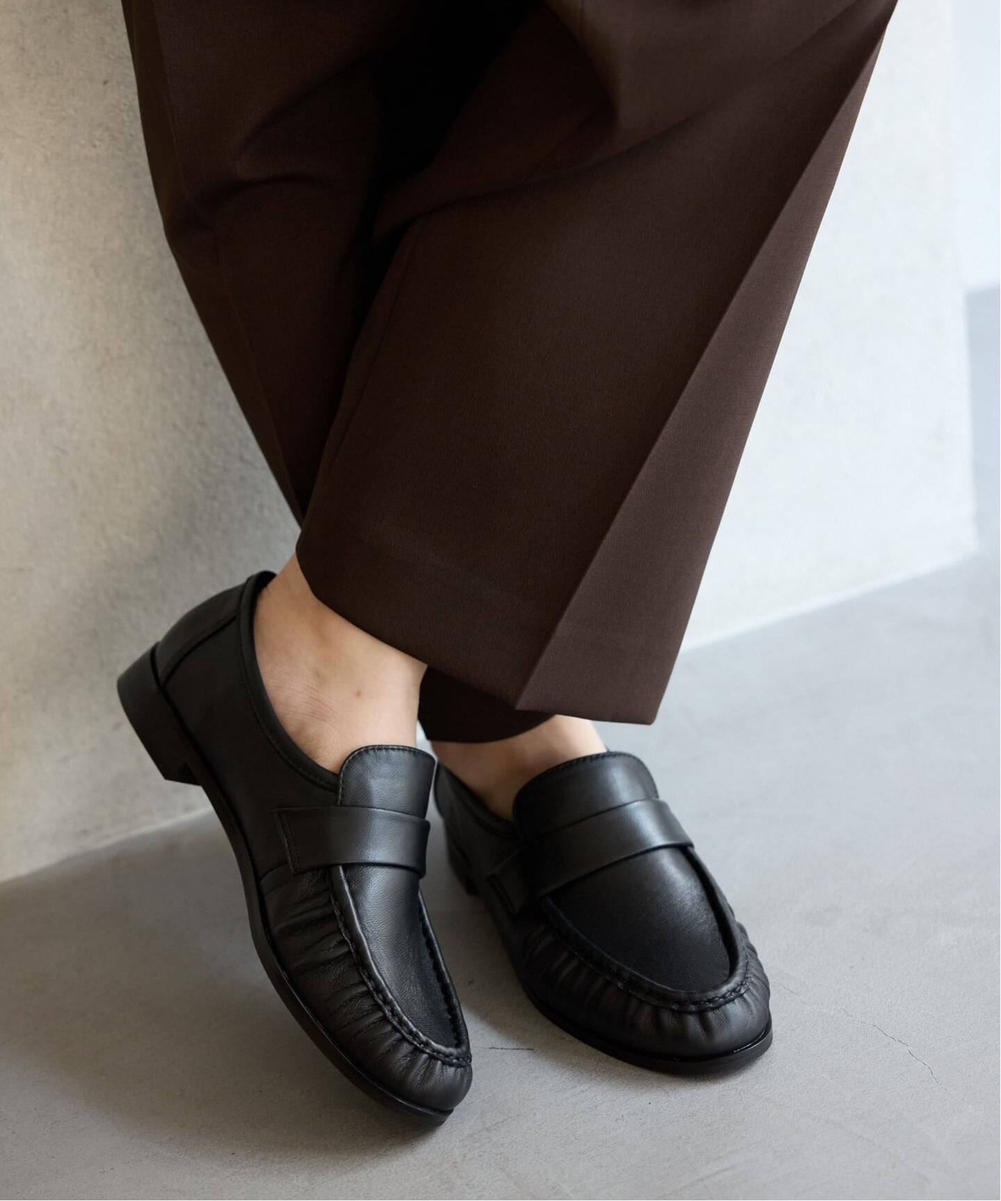 レザーギャザーローファー（ローファー）｜LE TALON（ル タロン）の